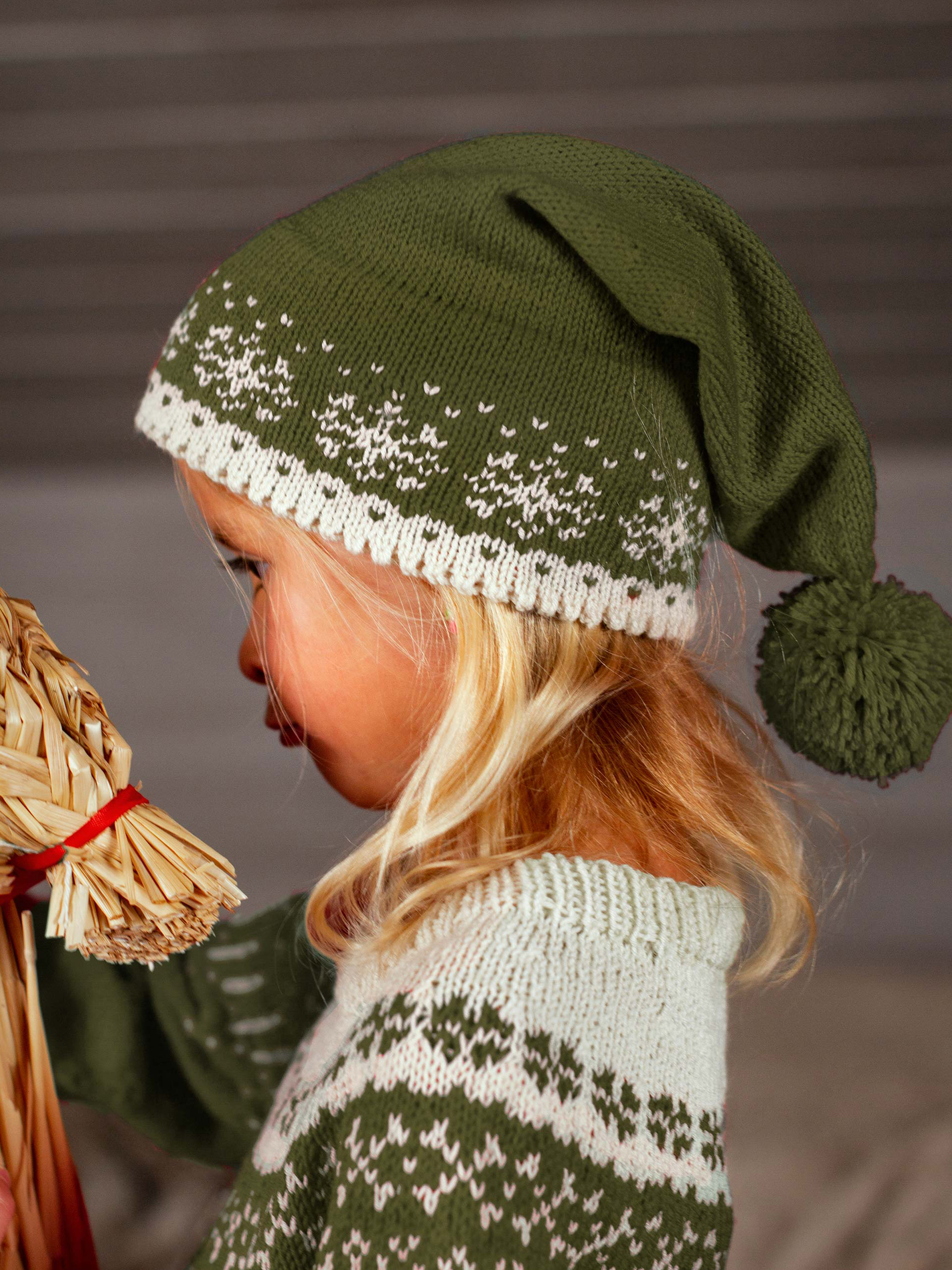 STJERNESKUDD lue oliven-kitt