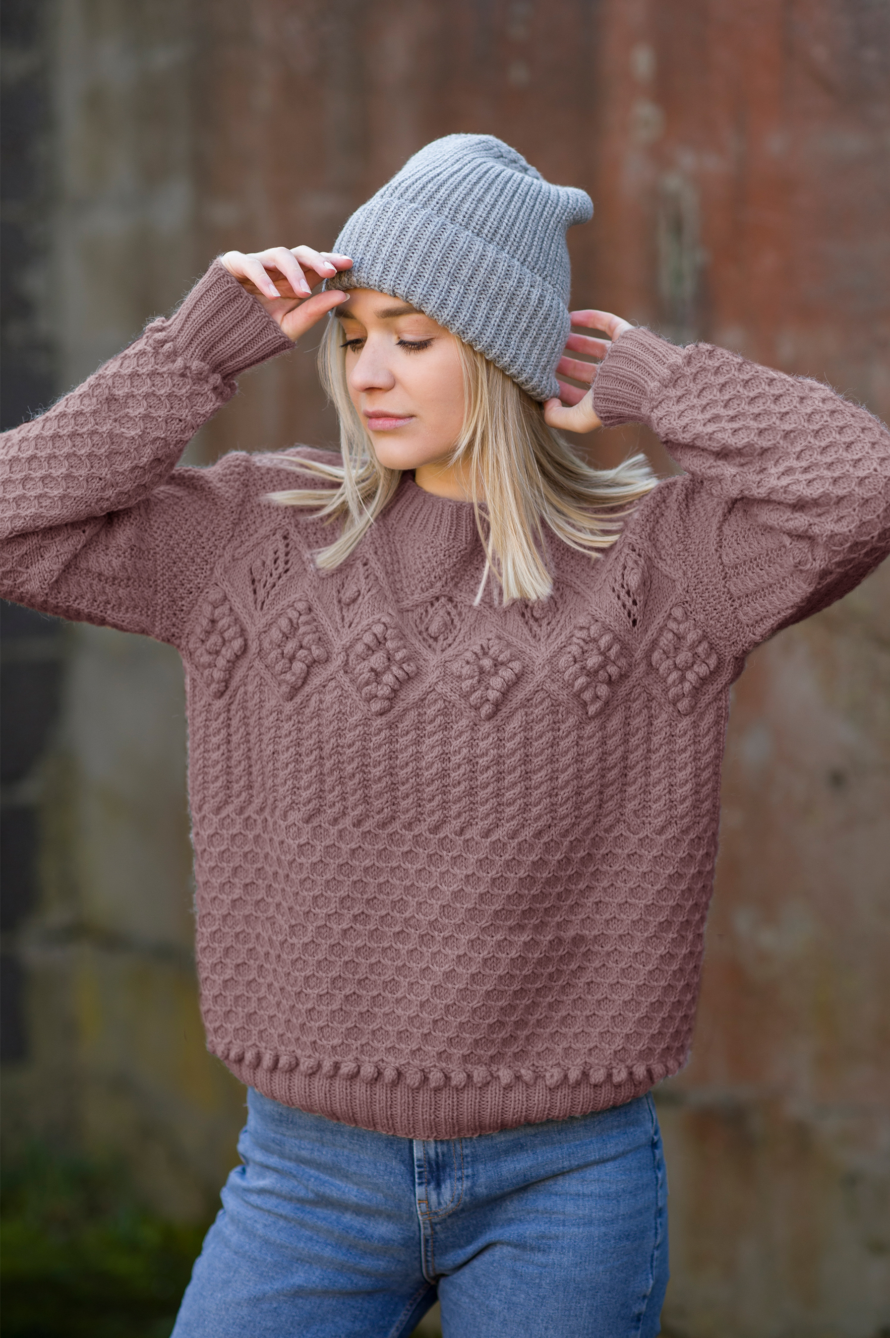 SUZANNE genser dus grålilla