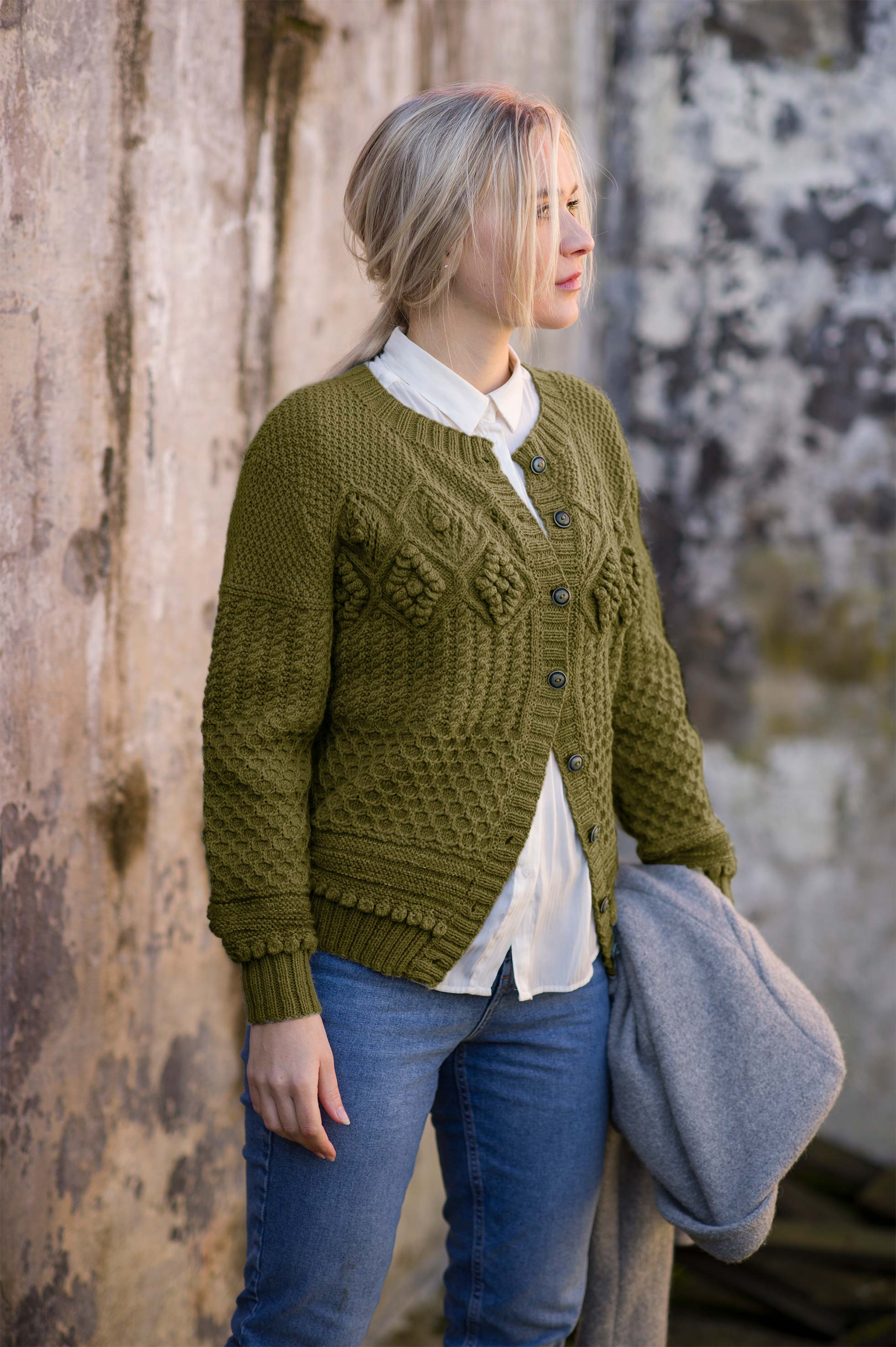 SUZANNE jakke olivengrønn