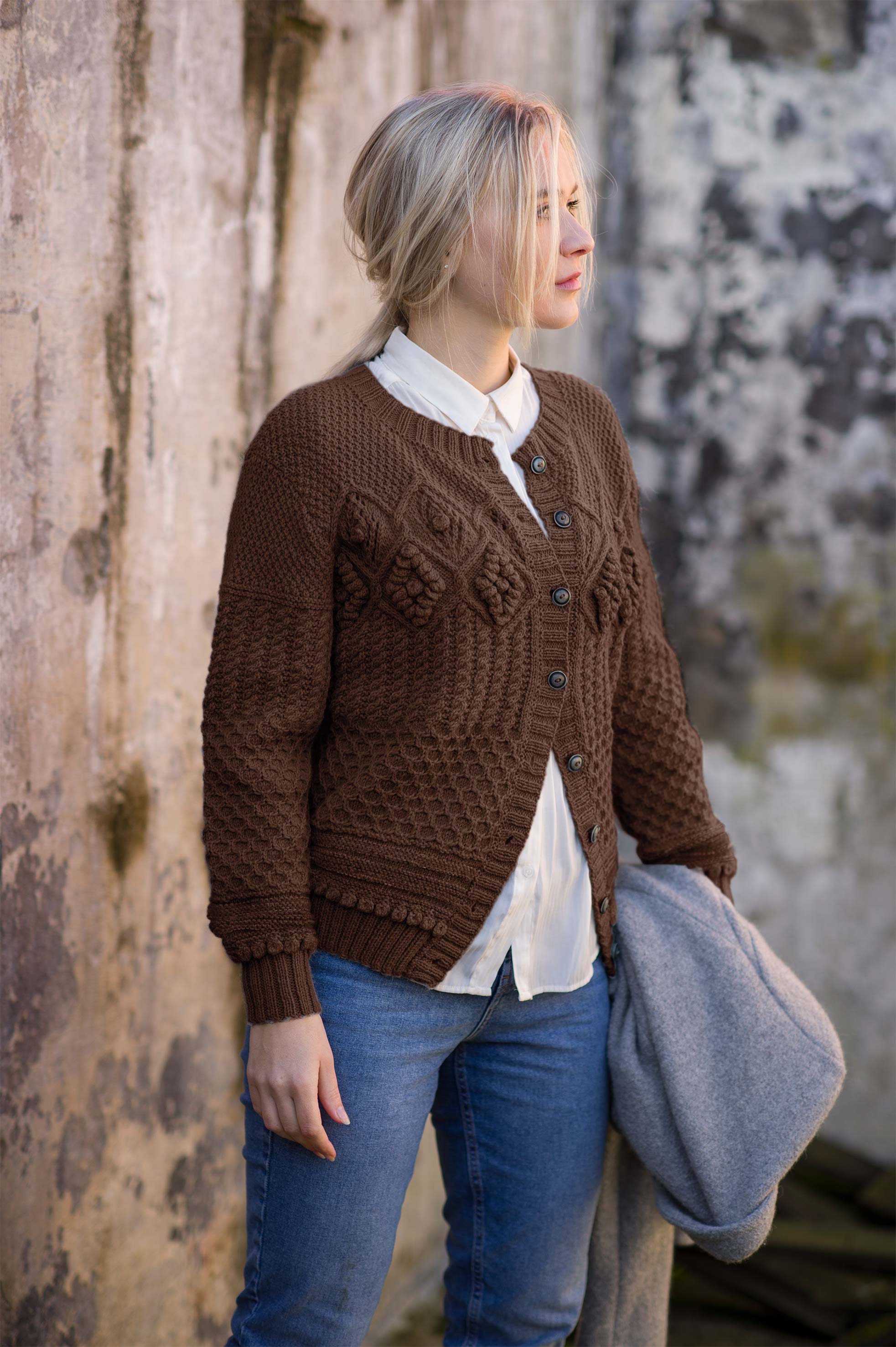 SUZANNE jakke mørk brun