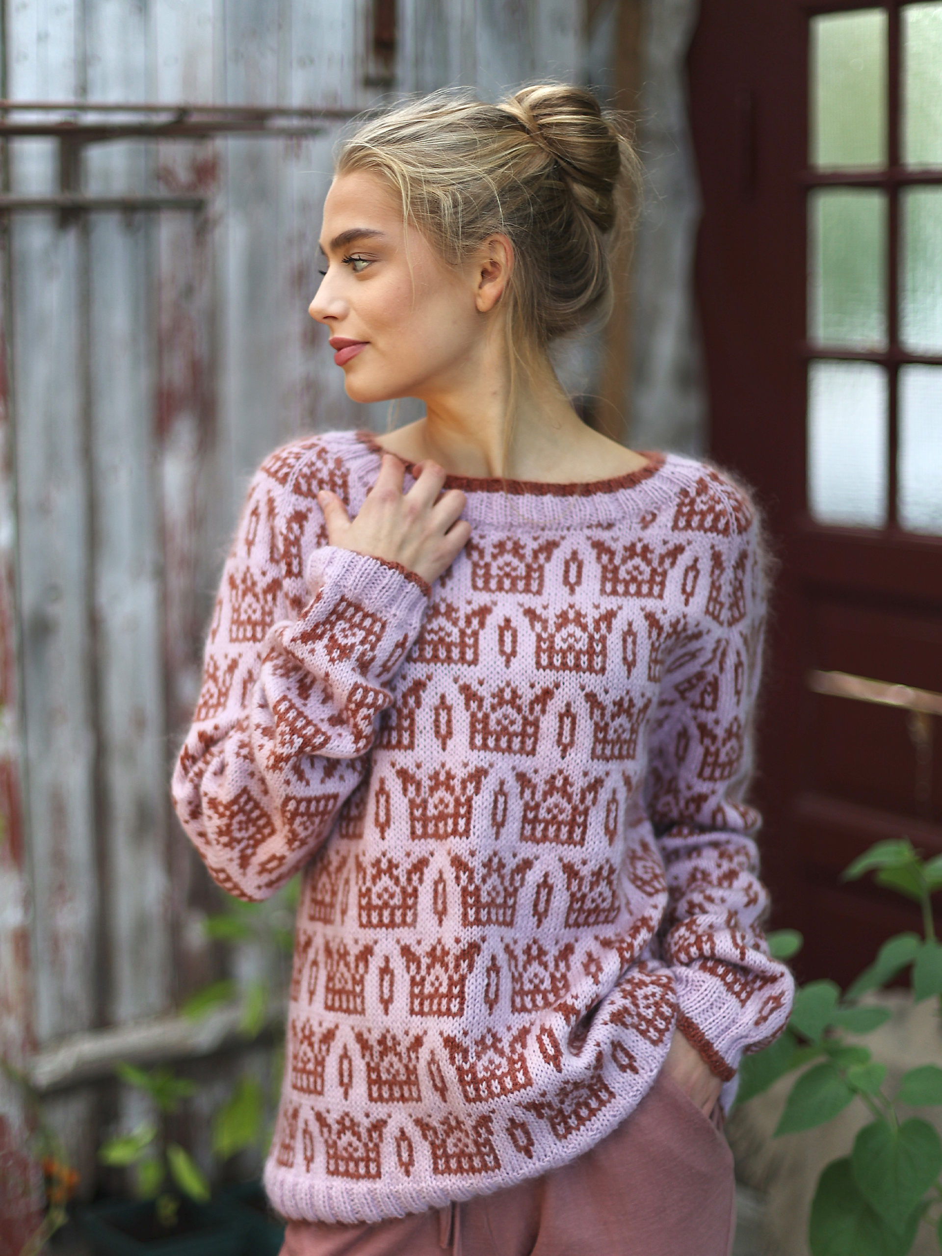 TALLULAH genser pudderrosa