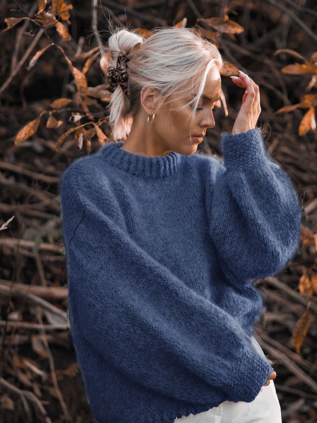 THE BASIC genser denim