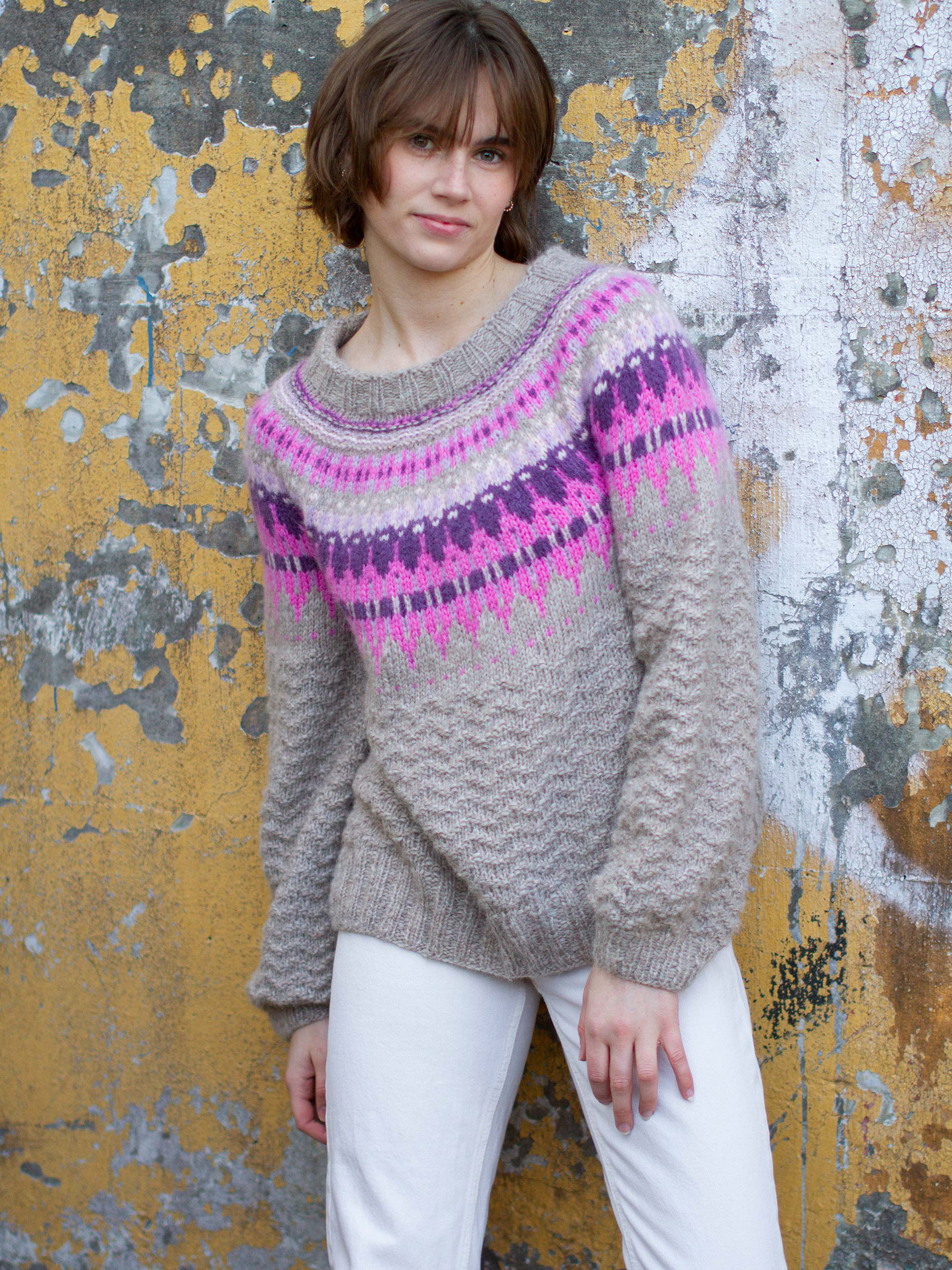 TRUE COLORS genser lillarosa