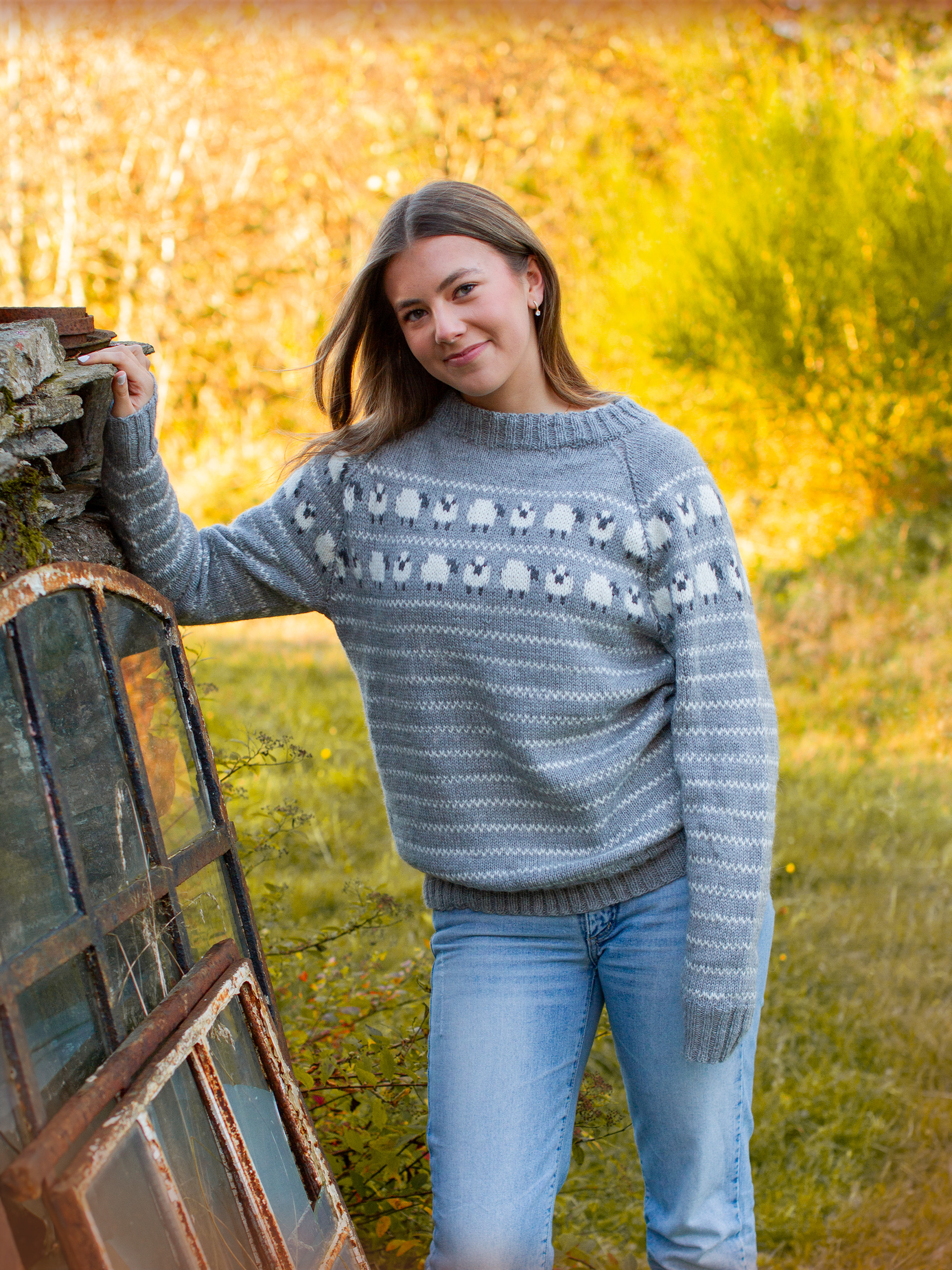 ULLAN genser voksen grå