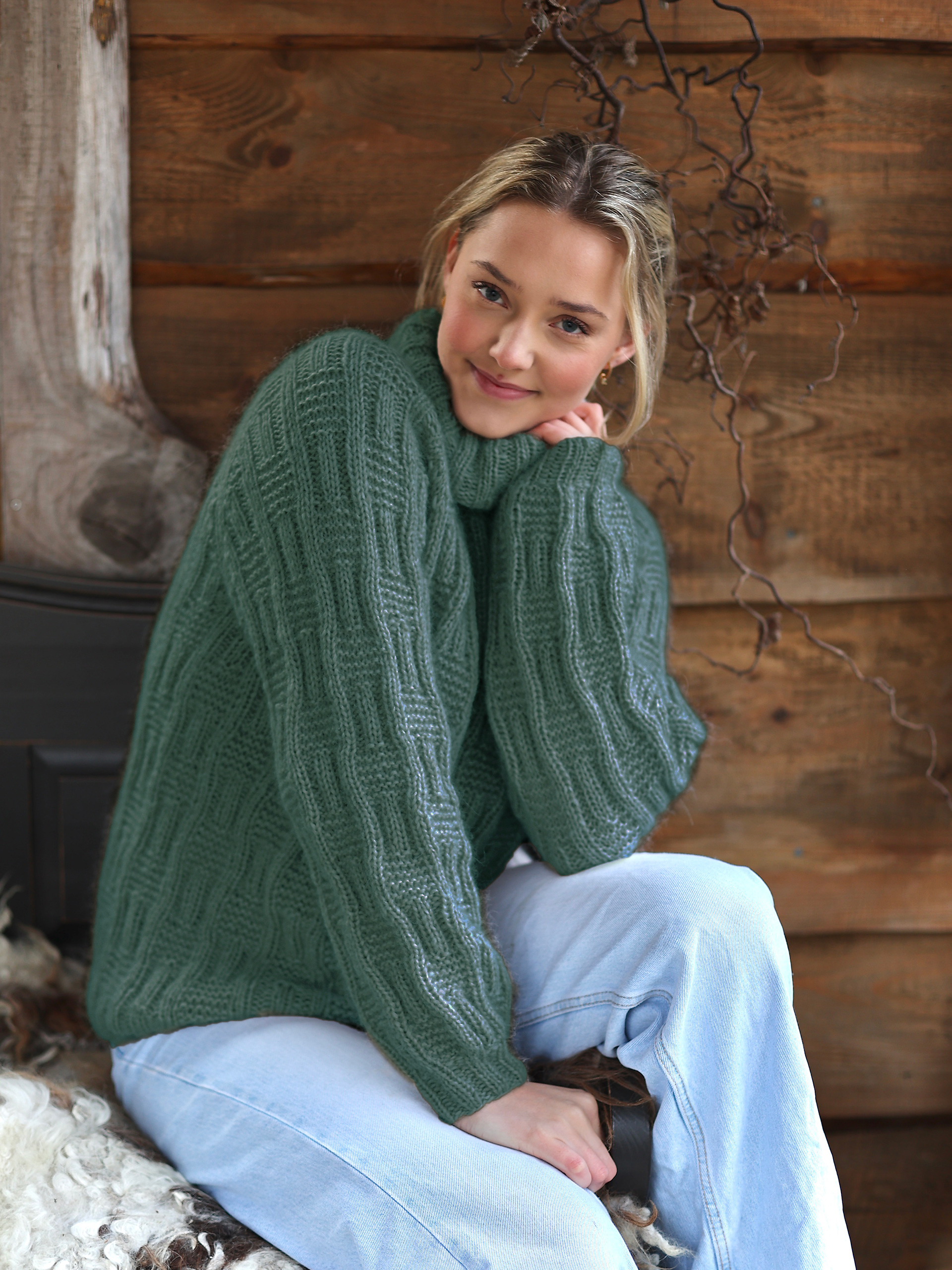 VAGA genser jadegrønn