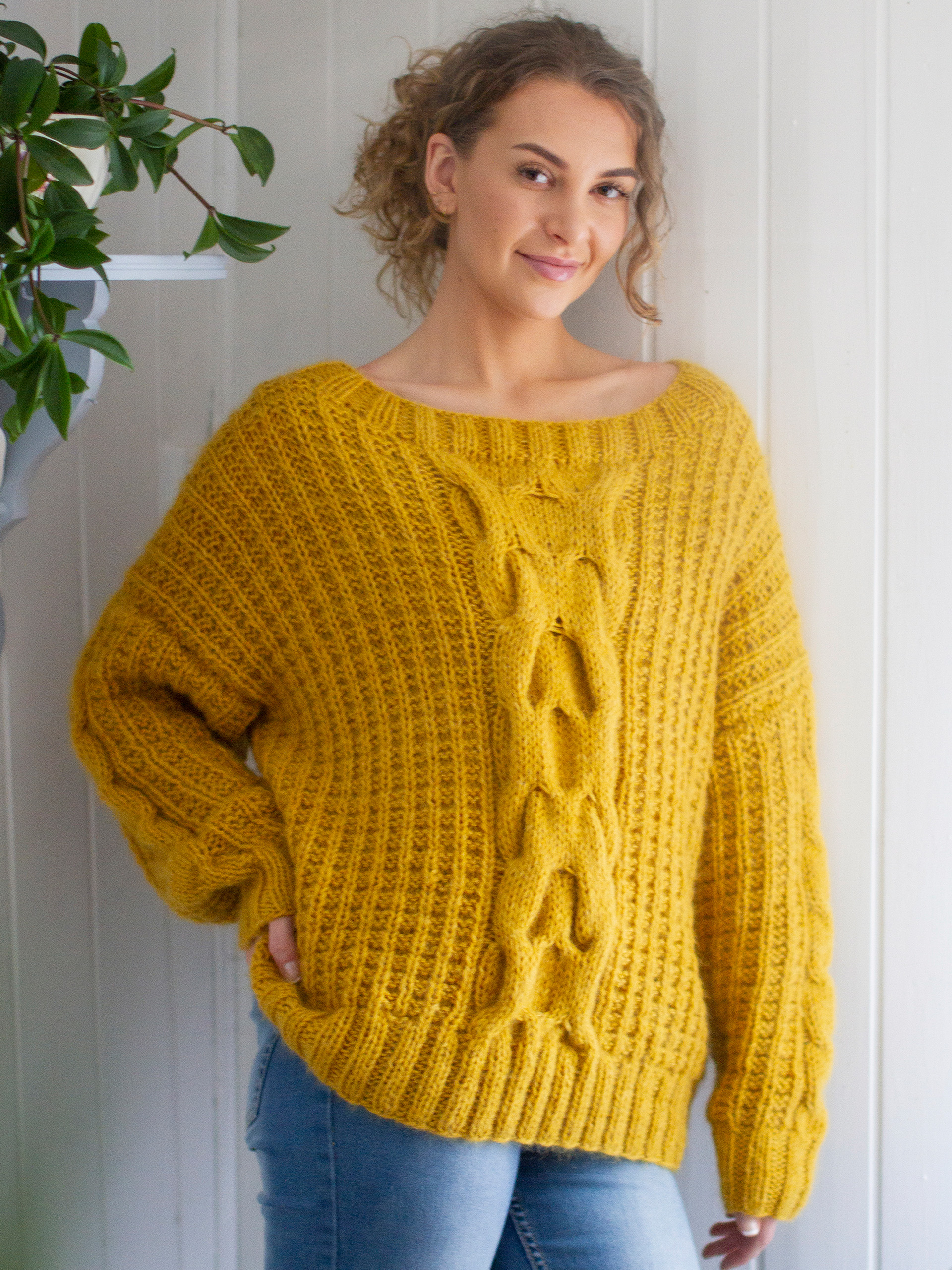 VIVENDEL genser gullgul