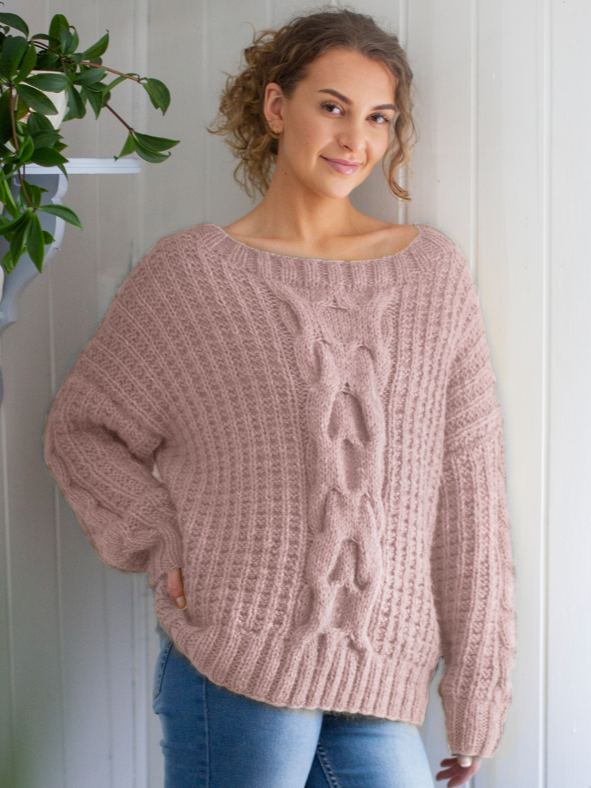 VIVENDEL genser pudderrosa