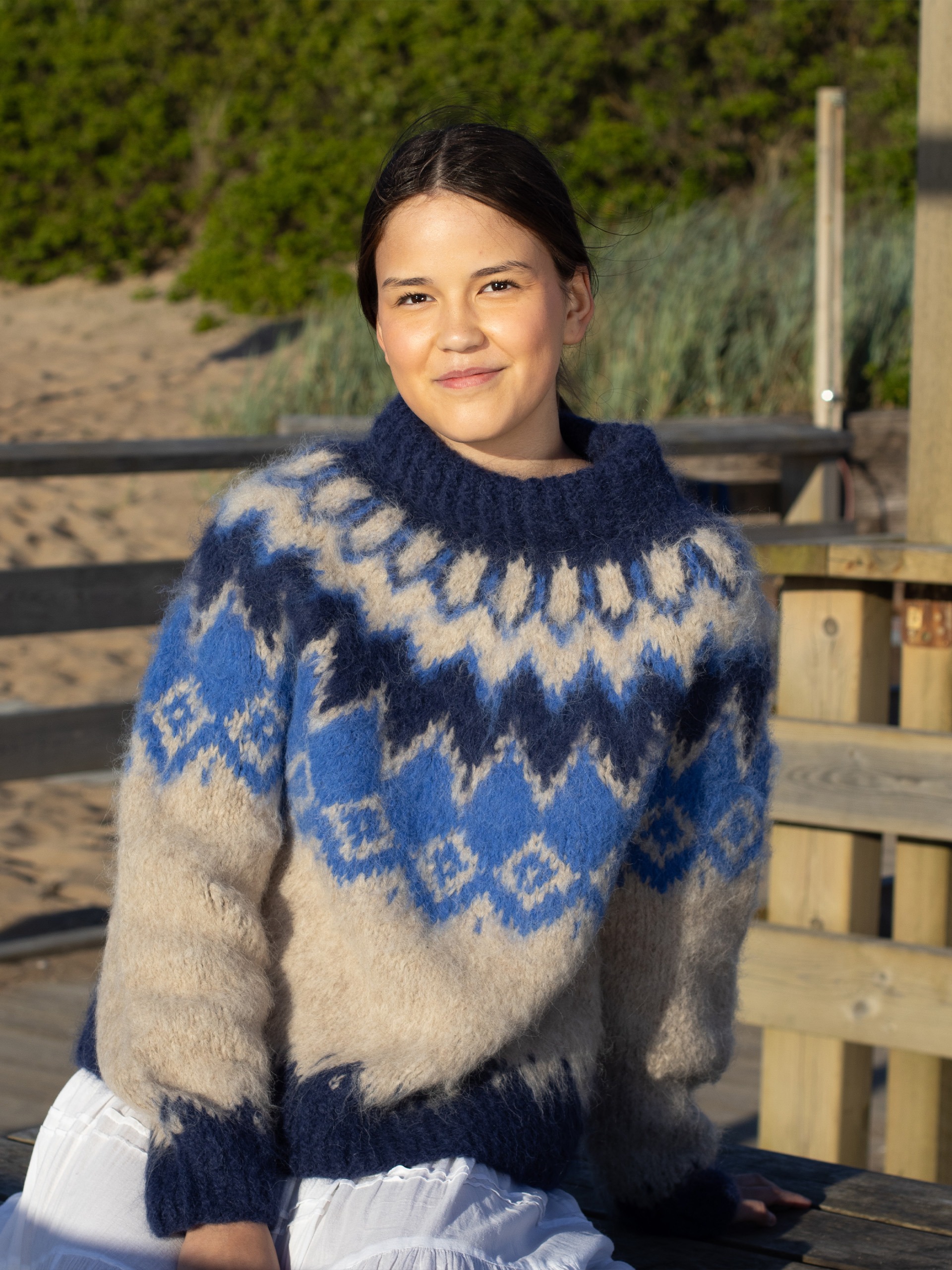 01-21c Børstet cilian genser