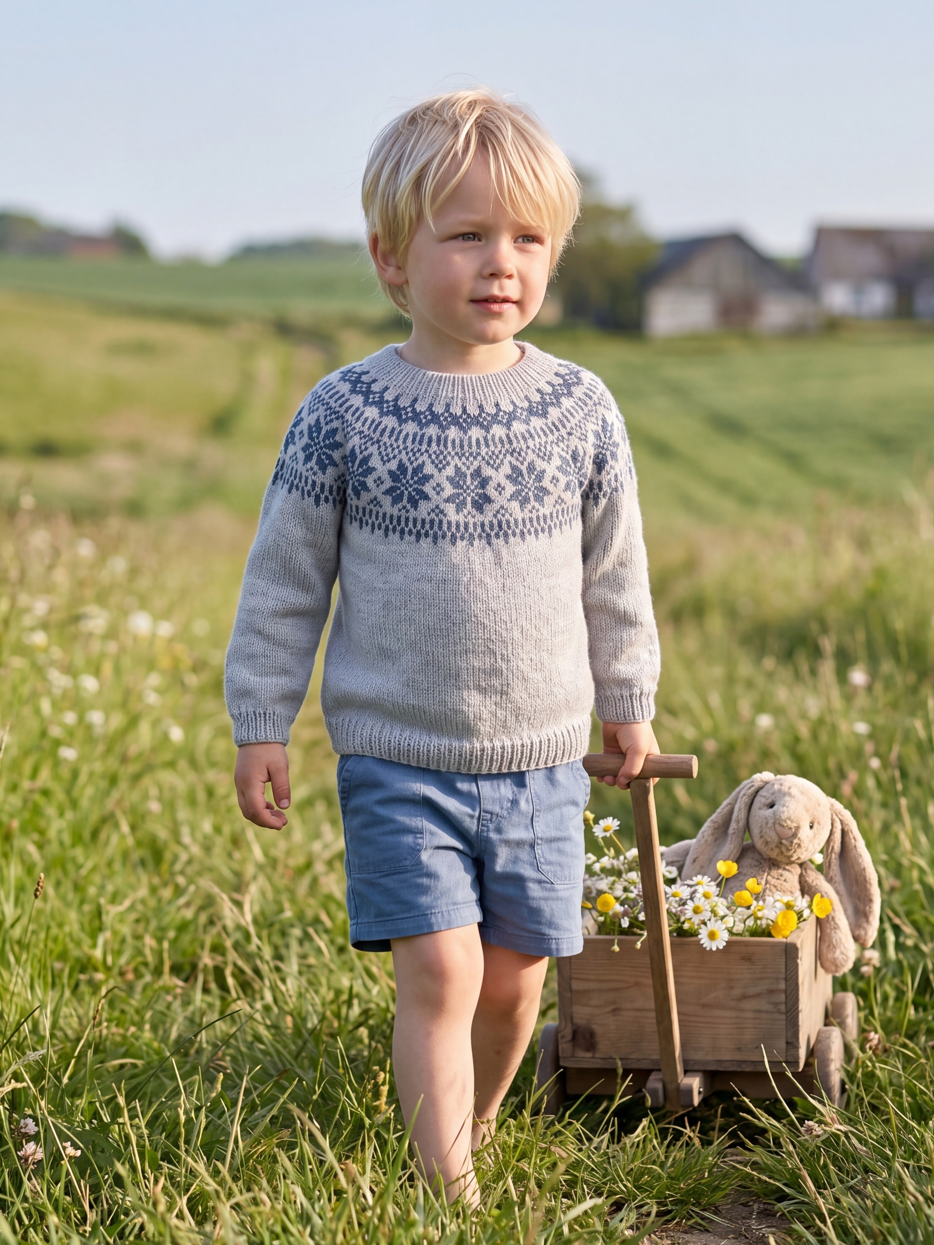 621MS-03e Chunky selbu genser mini