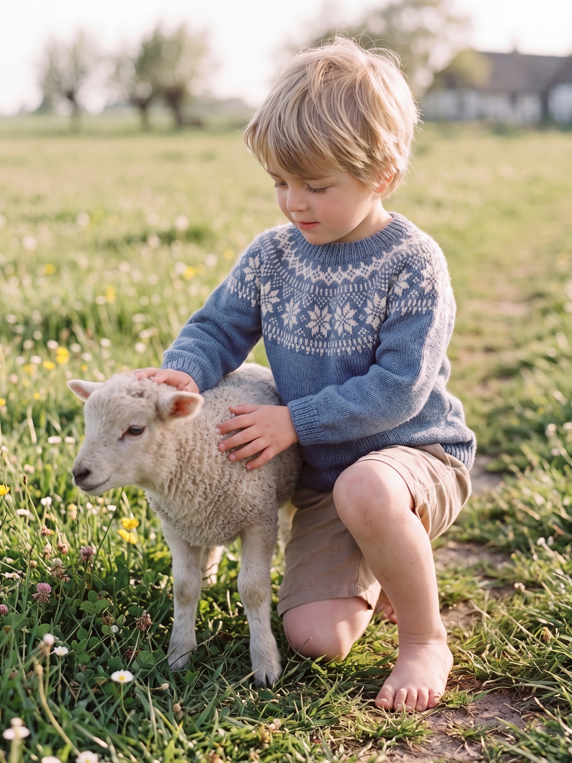 621MS-03d Chunky selbu genser mini