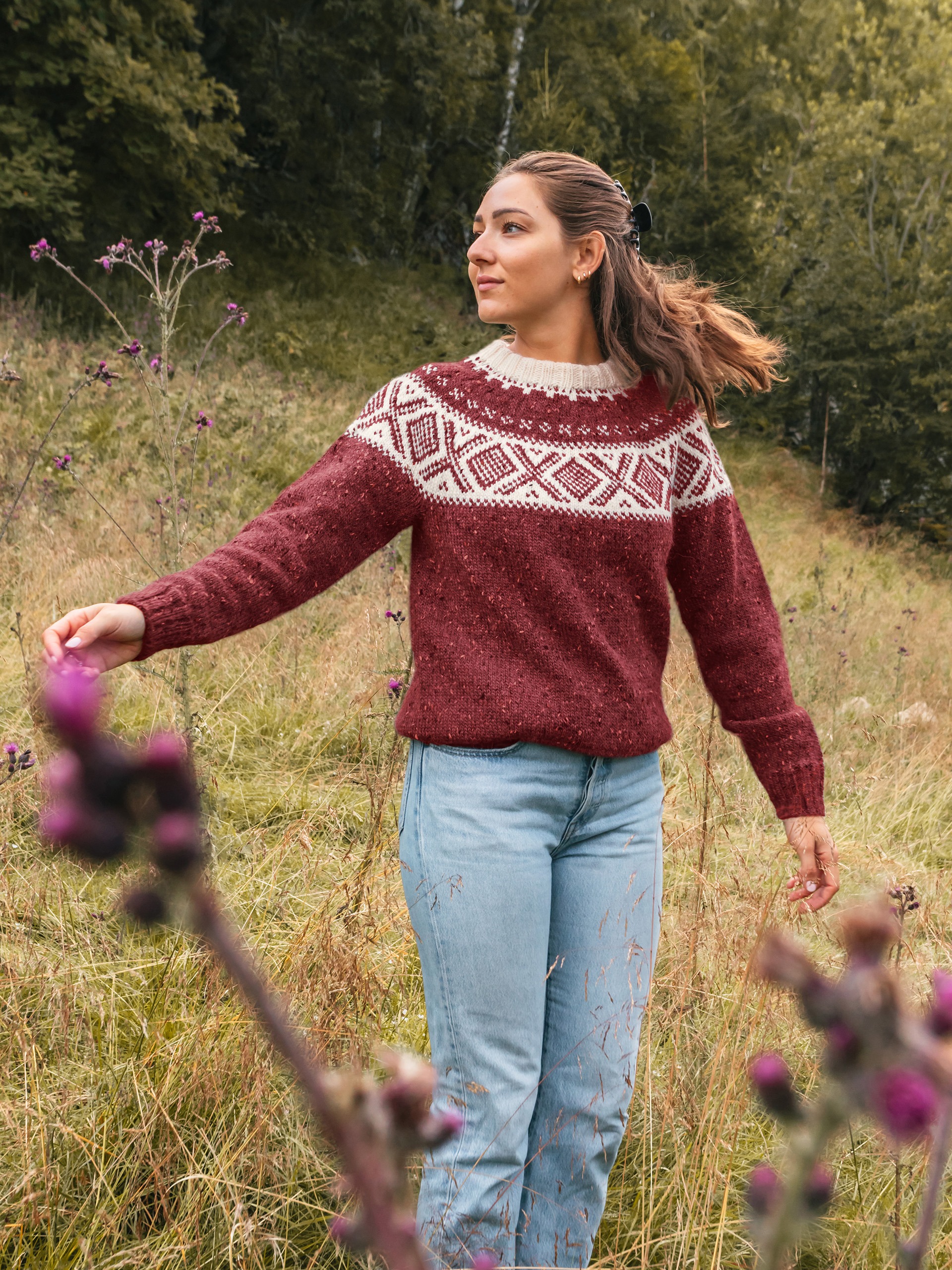 111-16g Cortina unisex genser