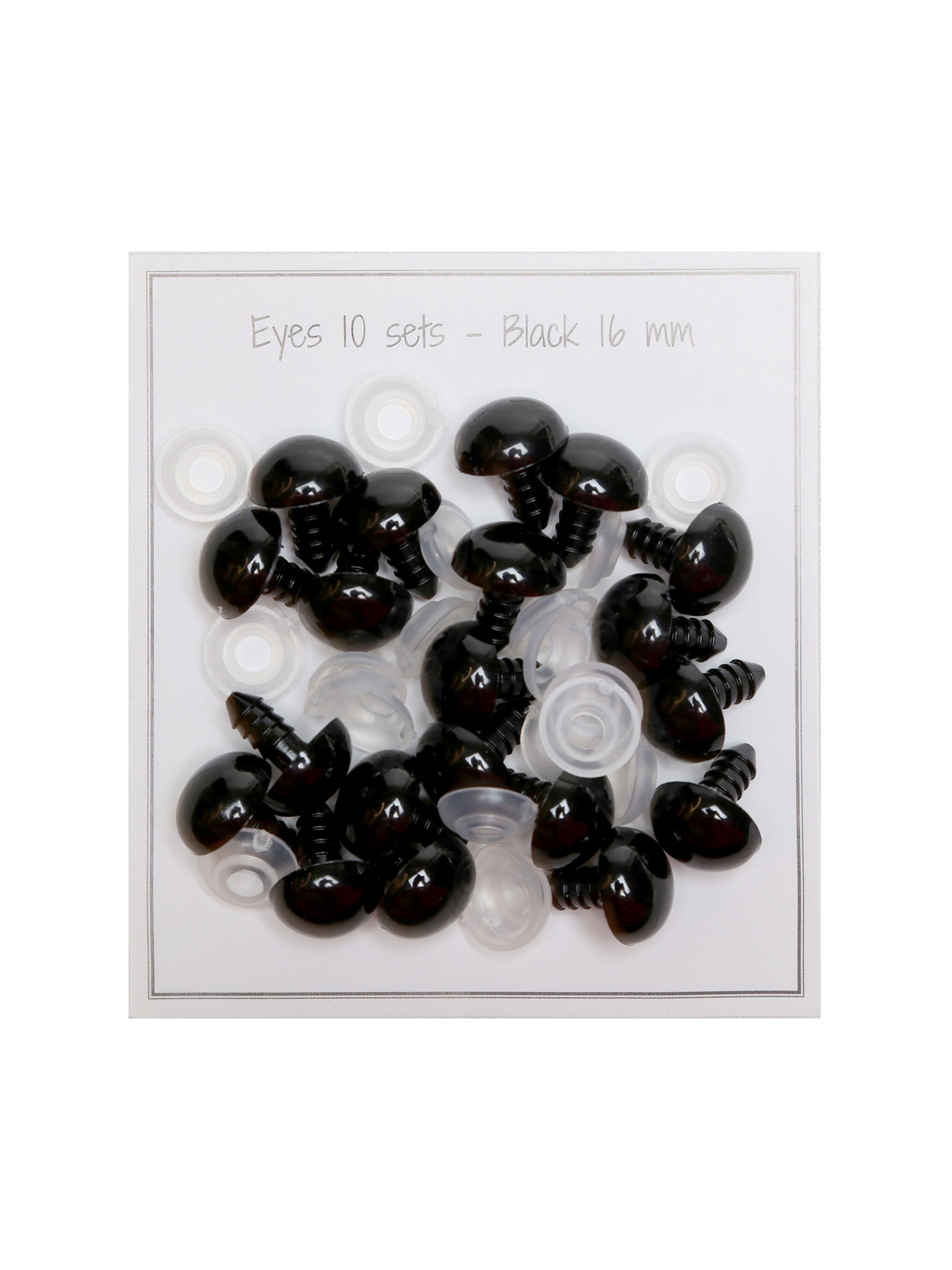 Sikkerhetsøyne - 16 mm - 10 Par