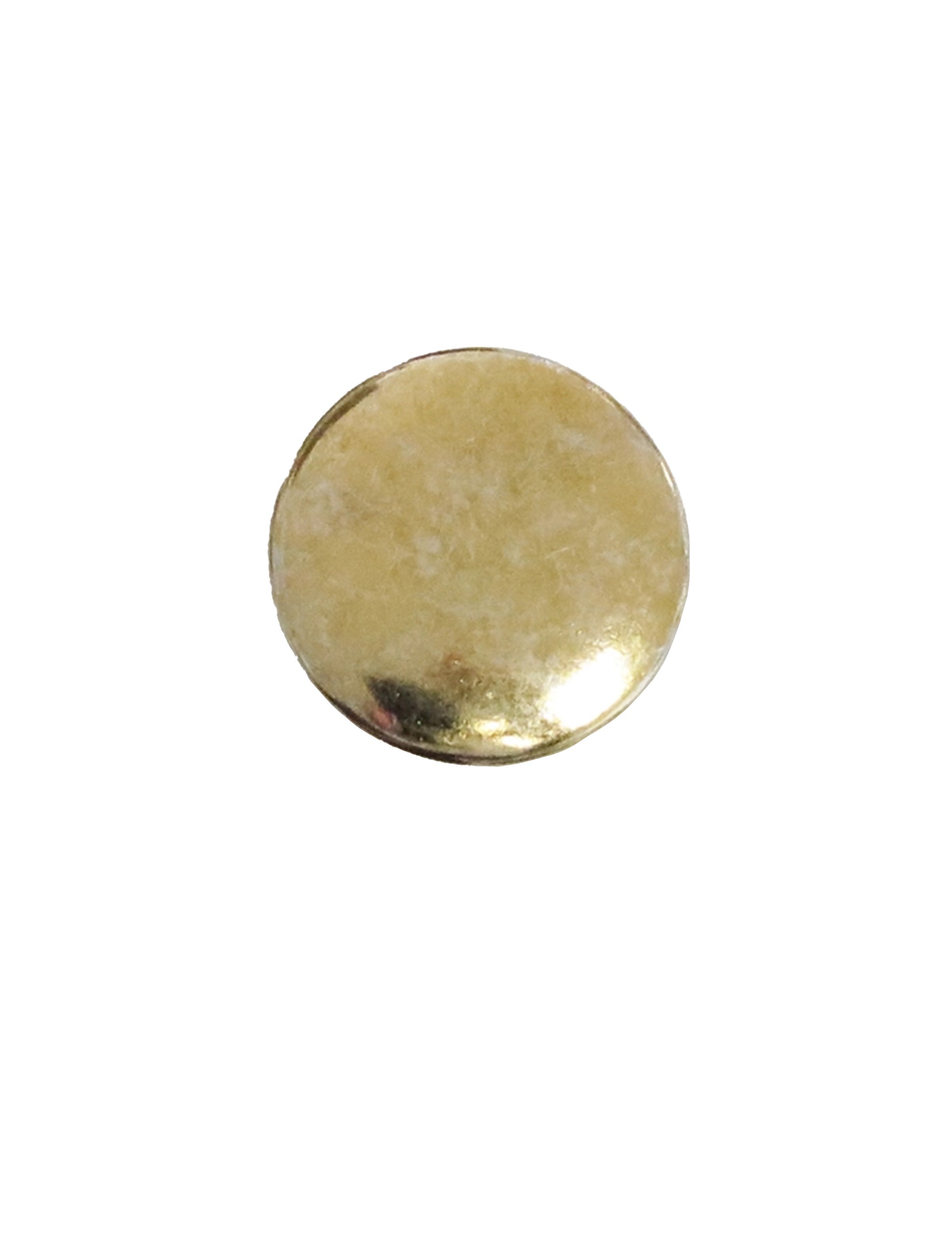 Knapp i metall - 15 mm - Gull