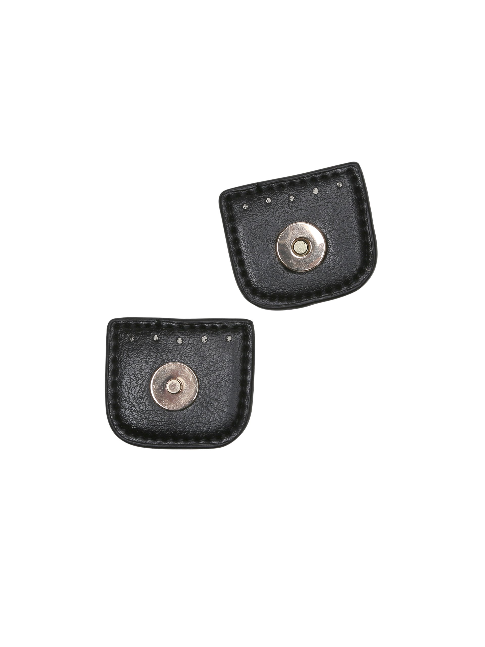 Magnetknapp - 4 cm - Sort/Gull