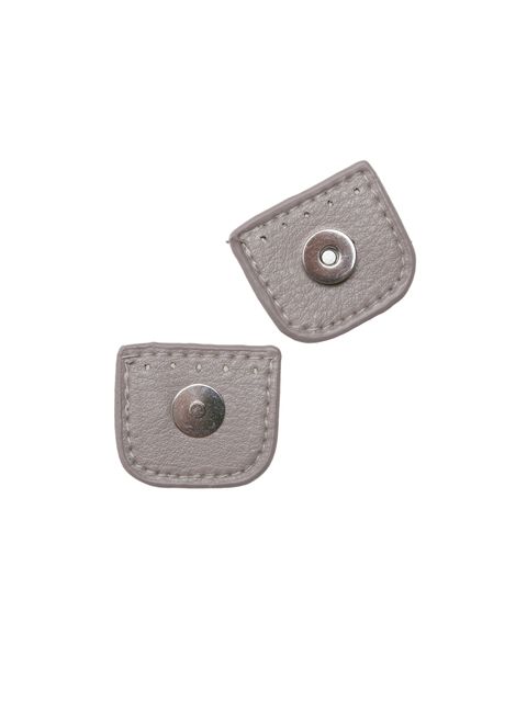 Magnetknapp - 4 cm - Beige/Sølv