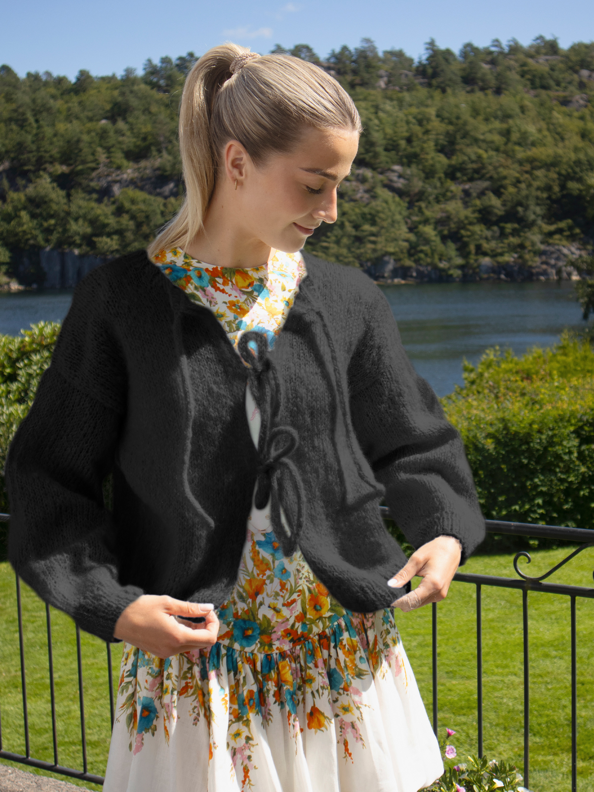 24-46b Cord jakke mintgrønn