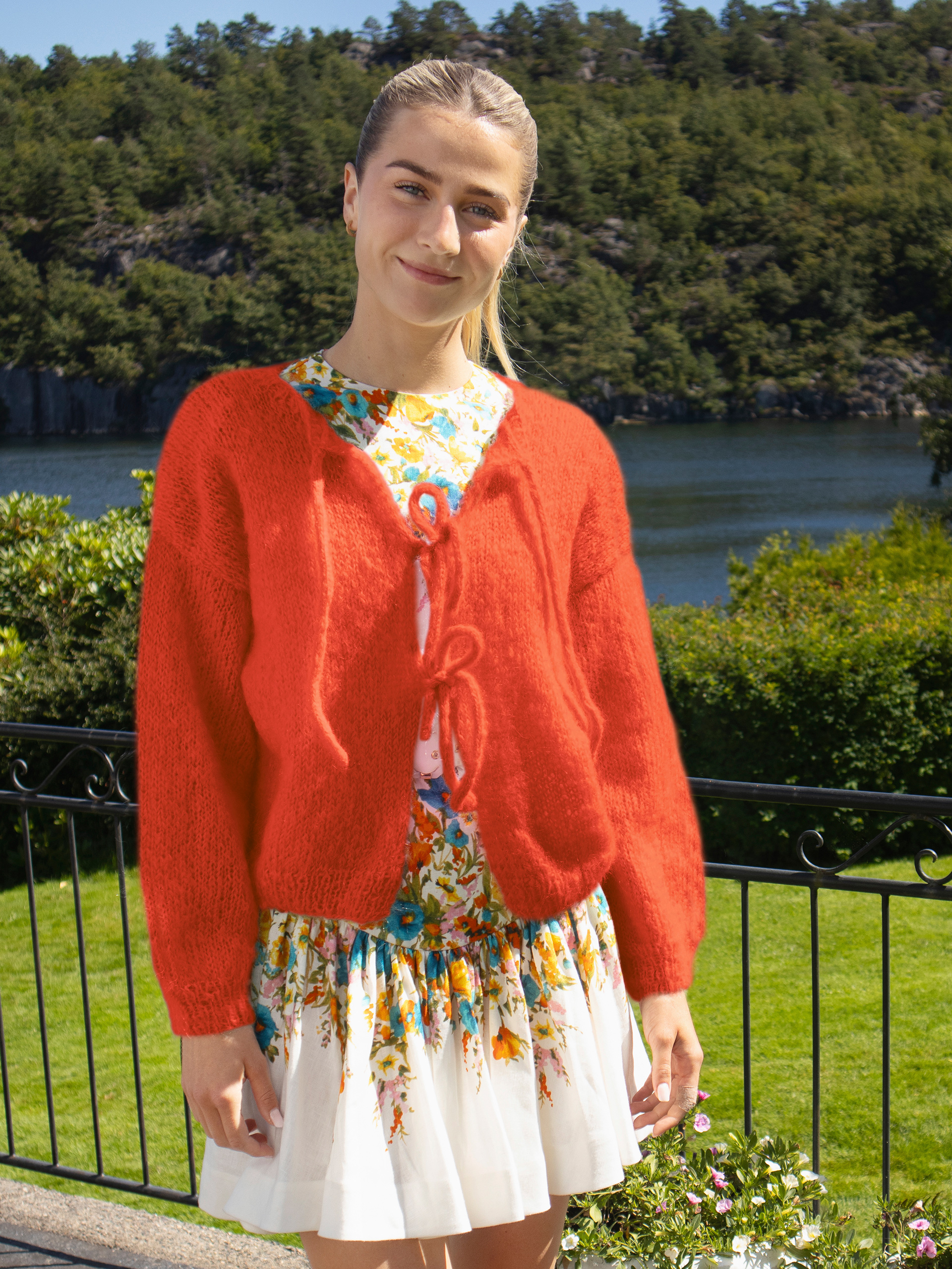 24-46f Cord jakke oransje