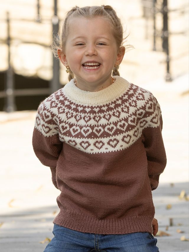 2424-2b Hjerte genser