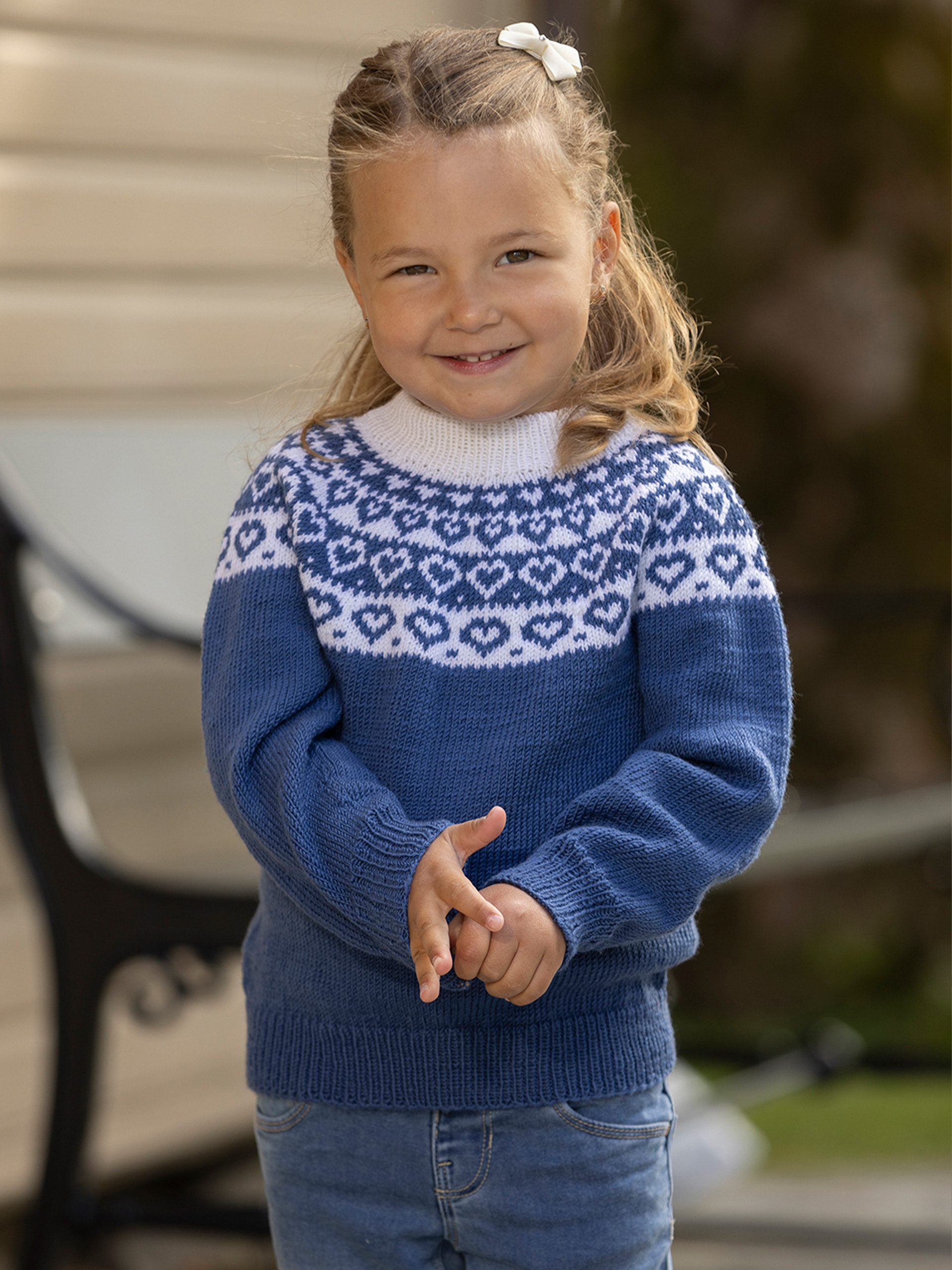 2424-2d Hjerte genser