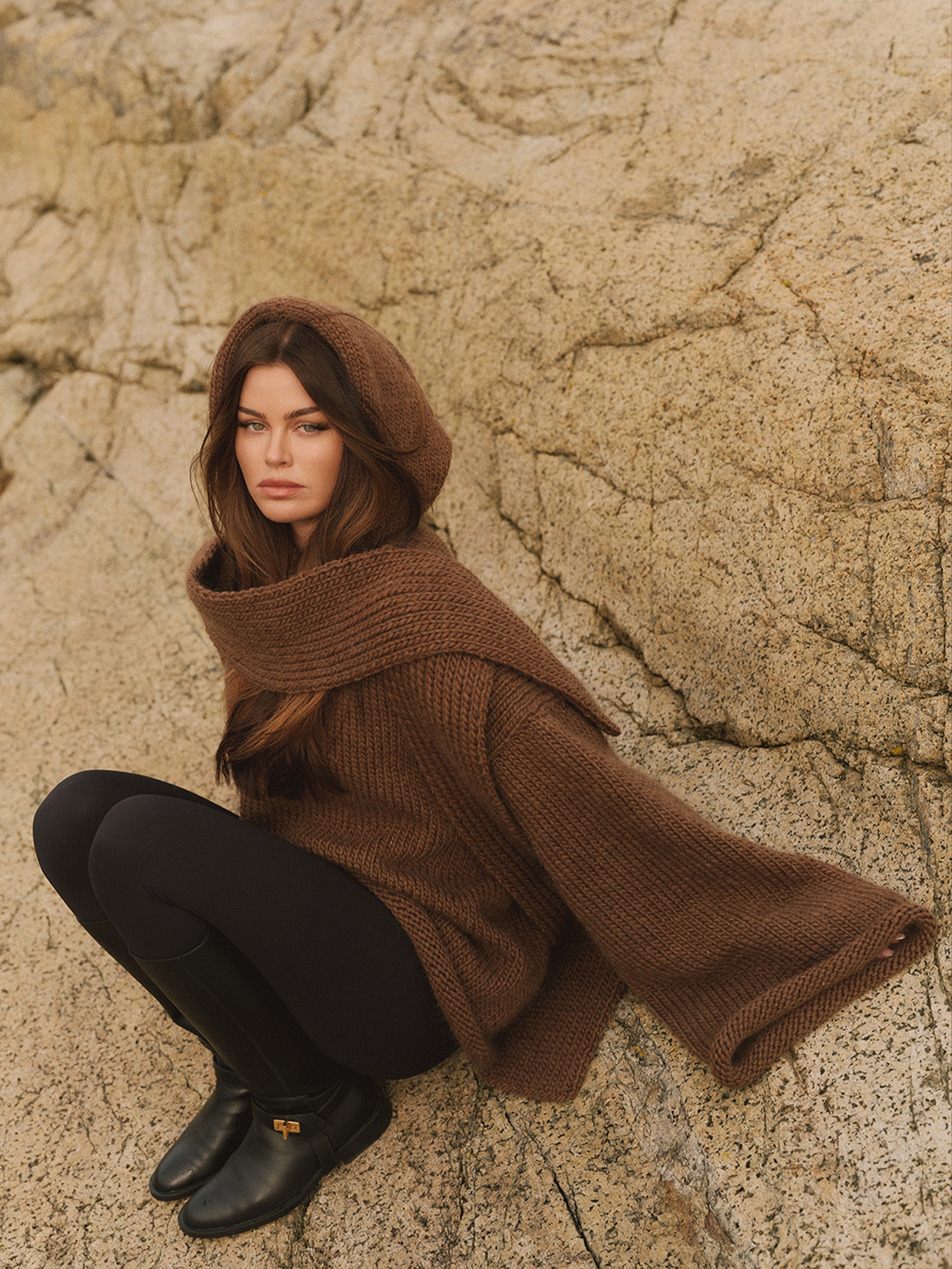 2509-3b Nordkinn genser m/skjerf og hette