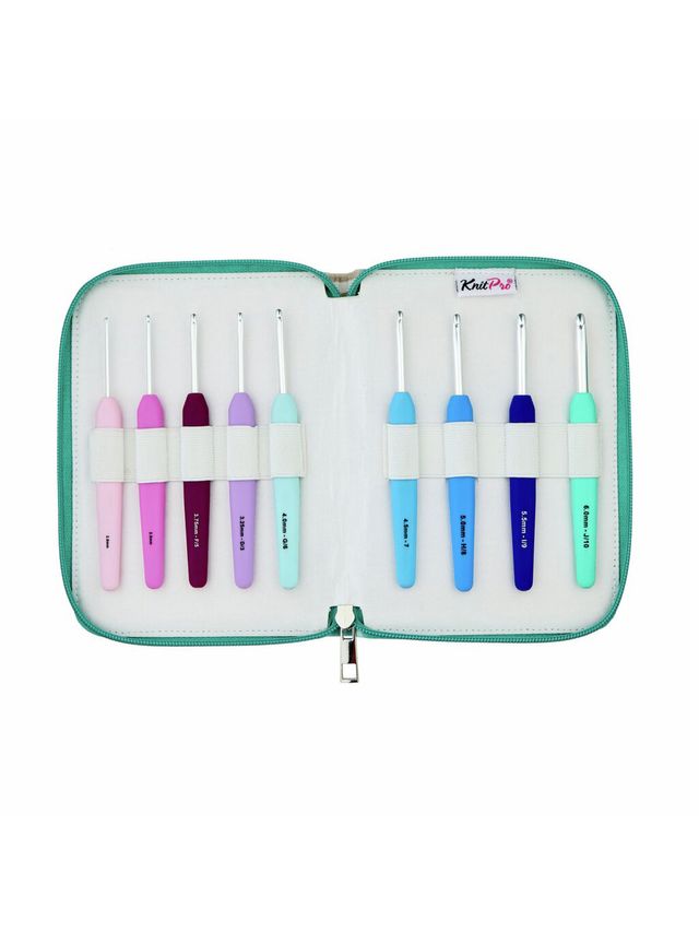 Waves, 2.0 - 6.0 mm - Deluxesett heklenåler m/soft feel håndtak