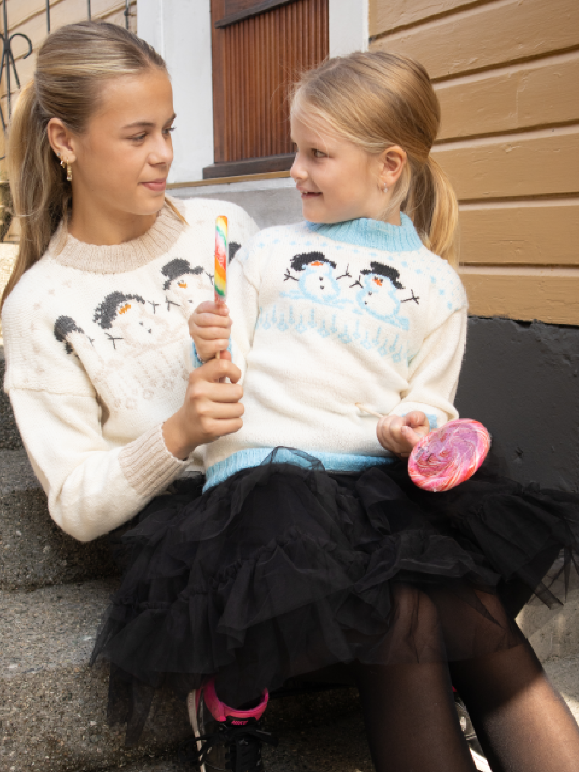 104-23 Snowman barnegenser