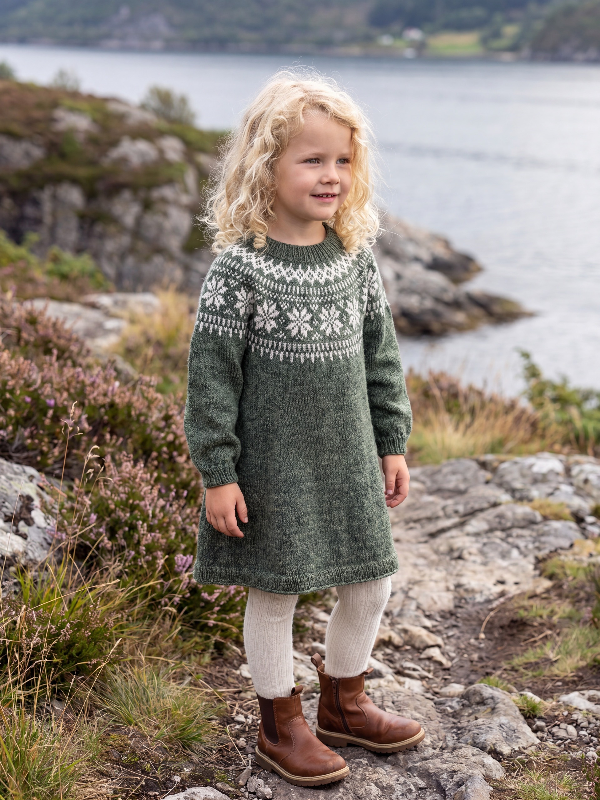 621MS-38e Chunky Selbu kjole (Stay)