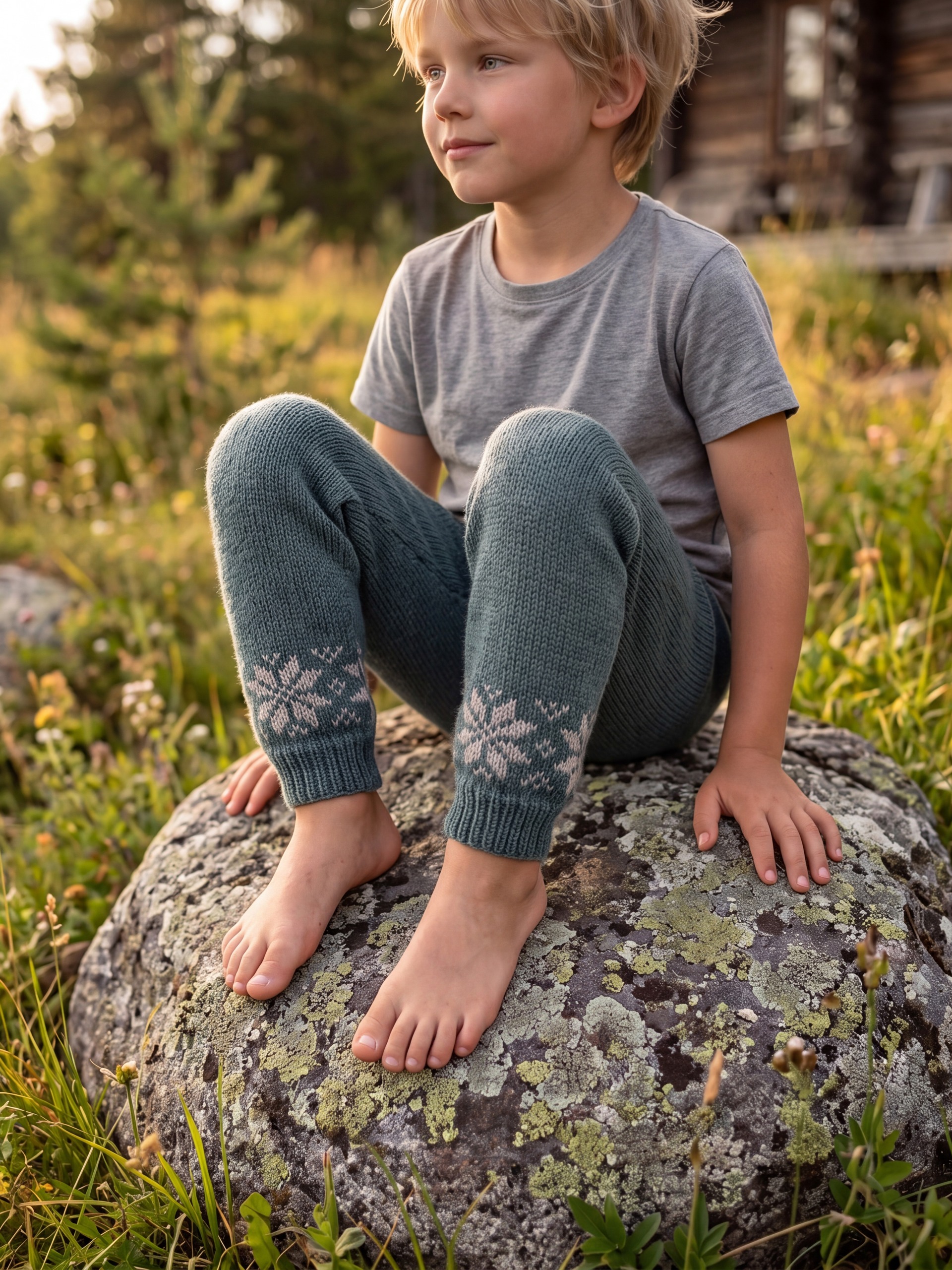 621MS-04h Chunky selbu bukse (Merinor)