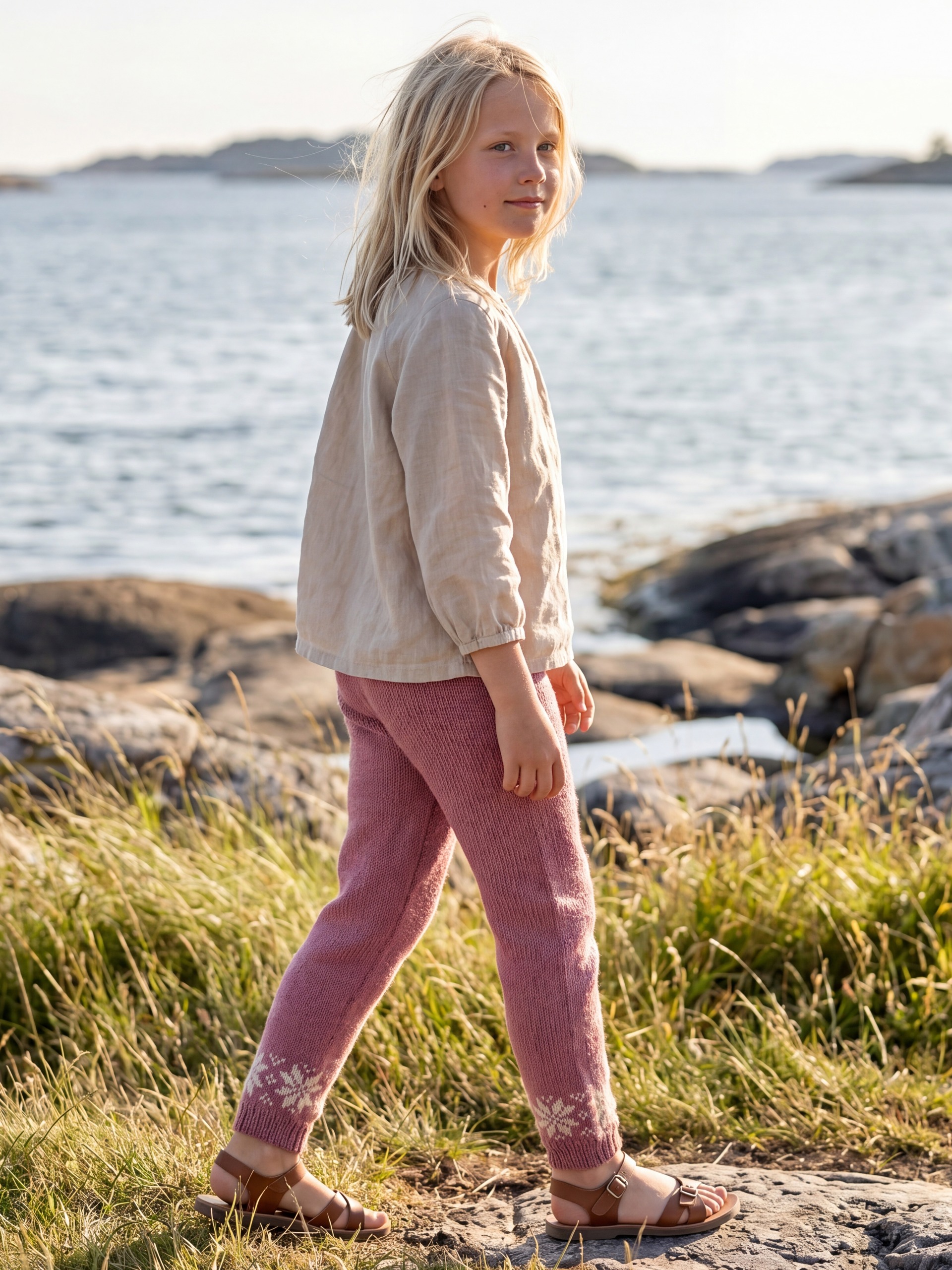 621MS-04i Chunky selbu bukse (Merinor)