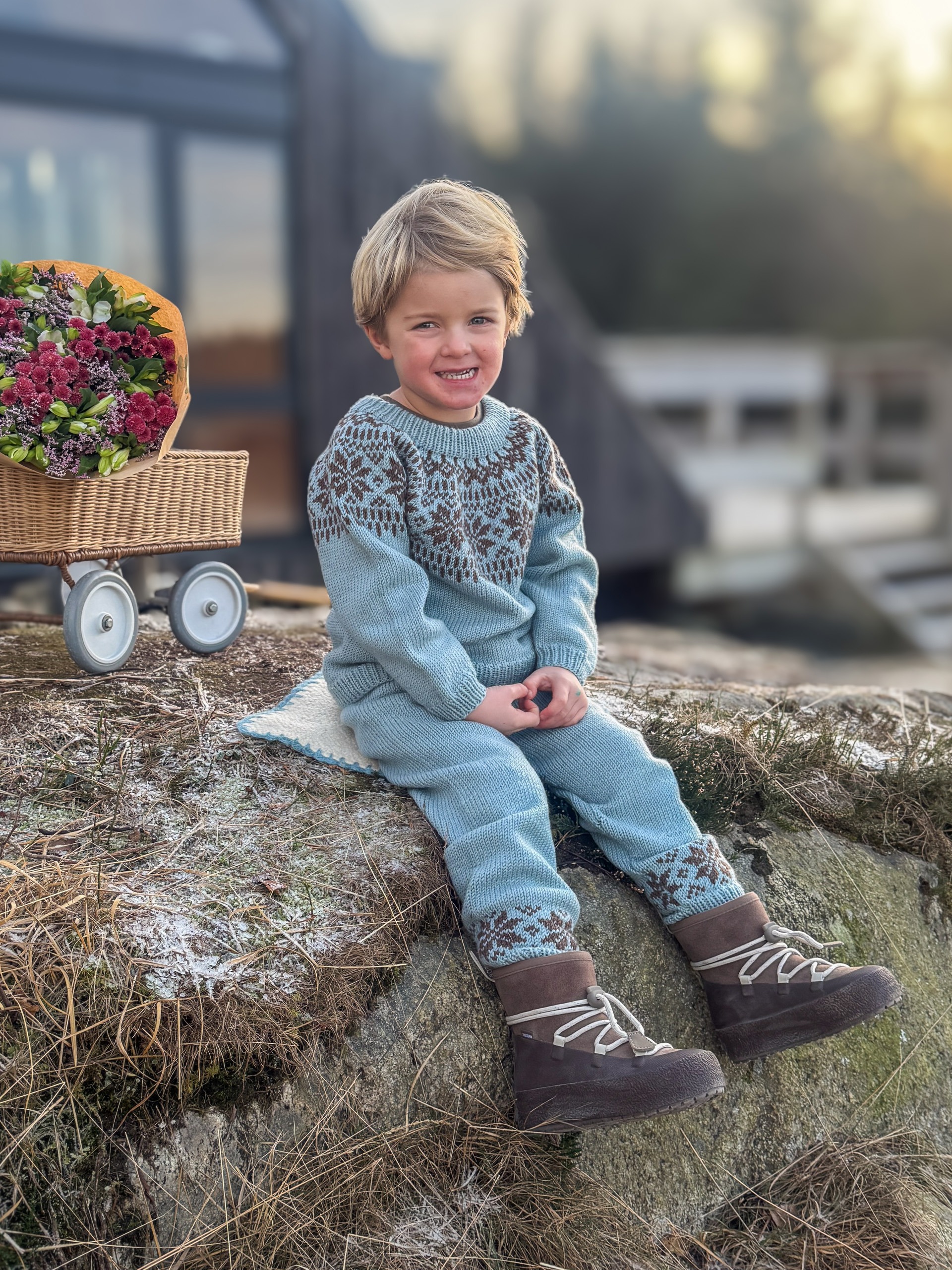 621MS-04 Chunky selbu bukse