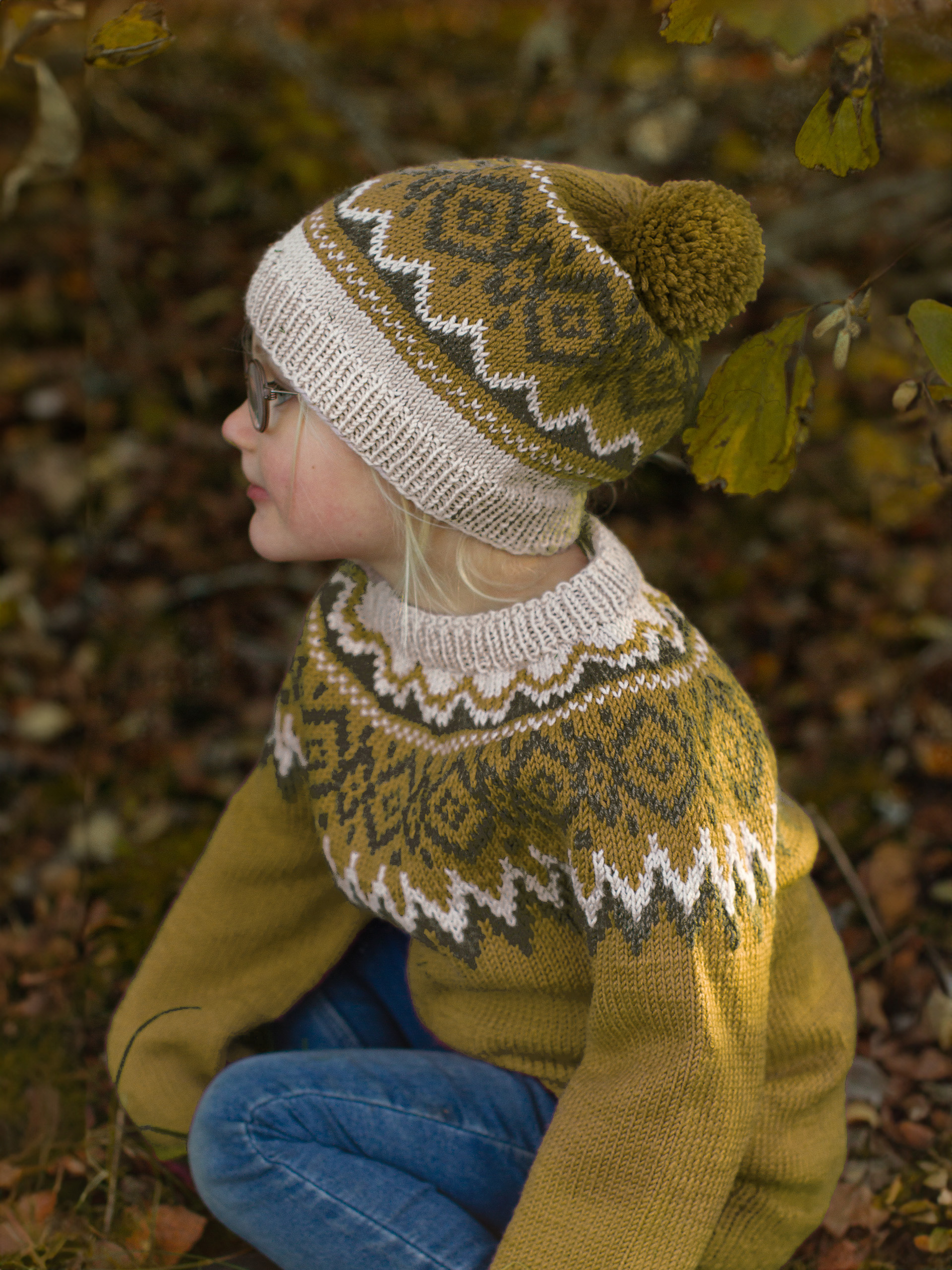 DRIV genser & lue sennep (Woolevo)