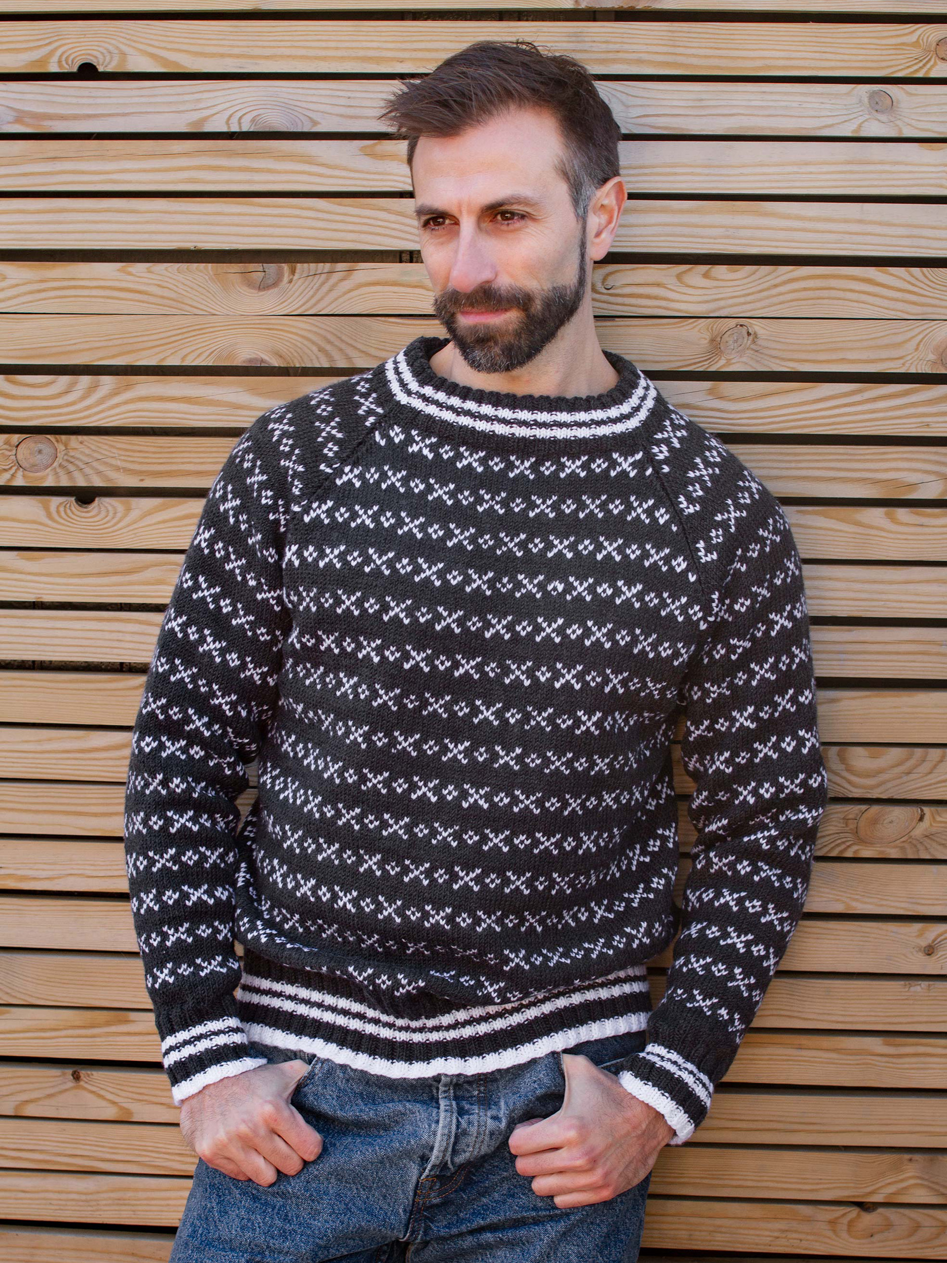 HUSAVIK Islender herre koksgrå (Woolevo)