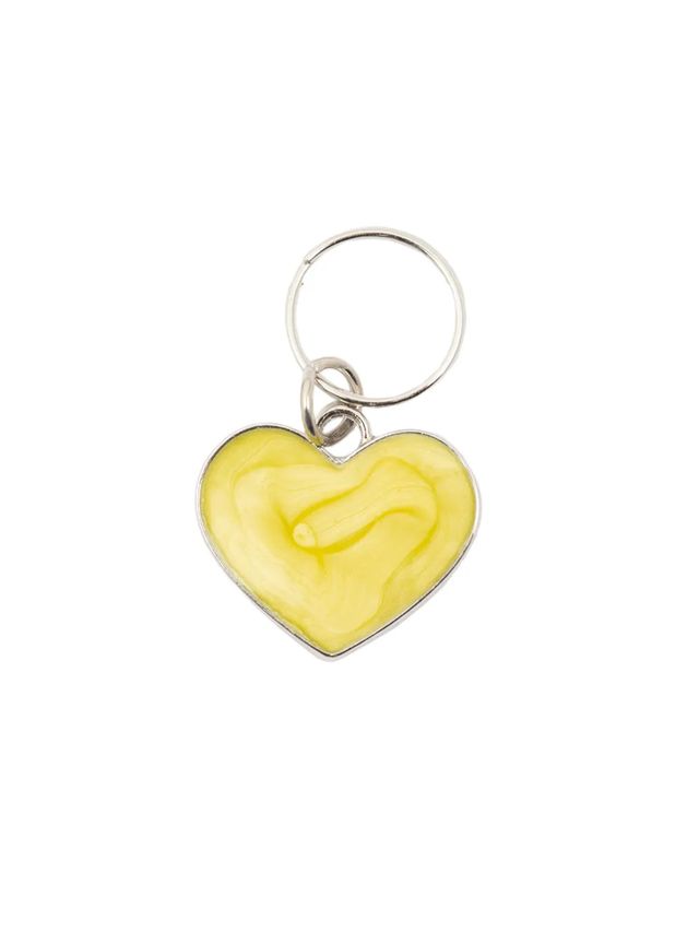 Maskemarkør - Hjerte - gul