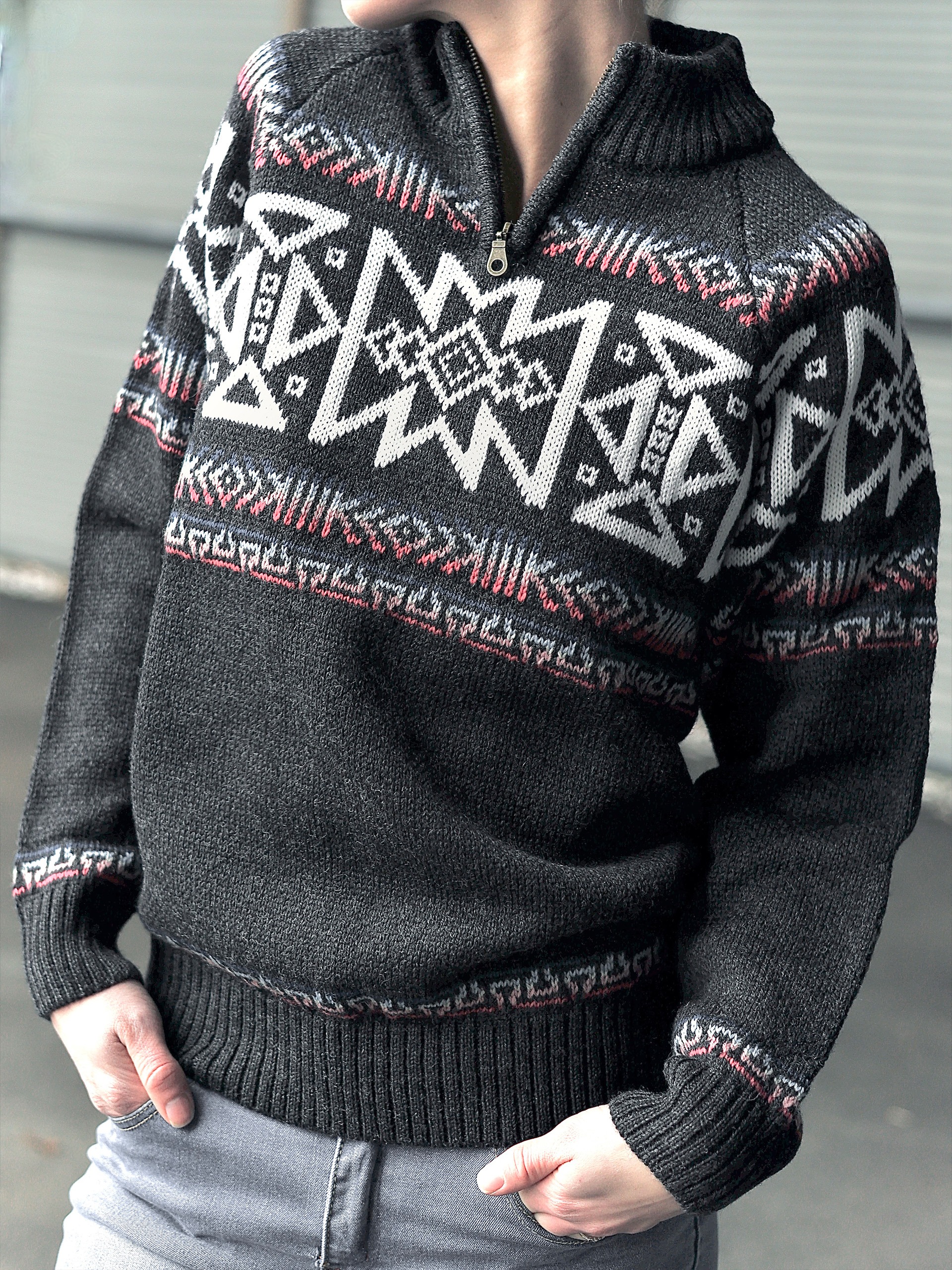 M - Lothepus Ravn genser - Koksgrå