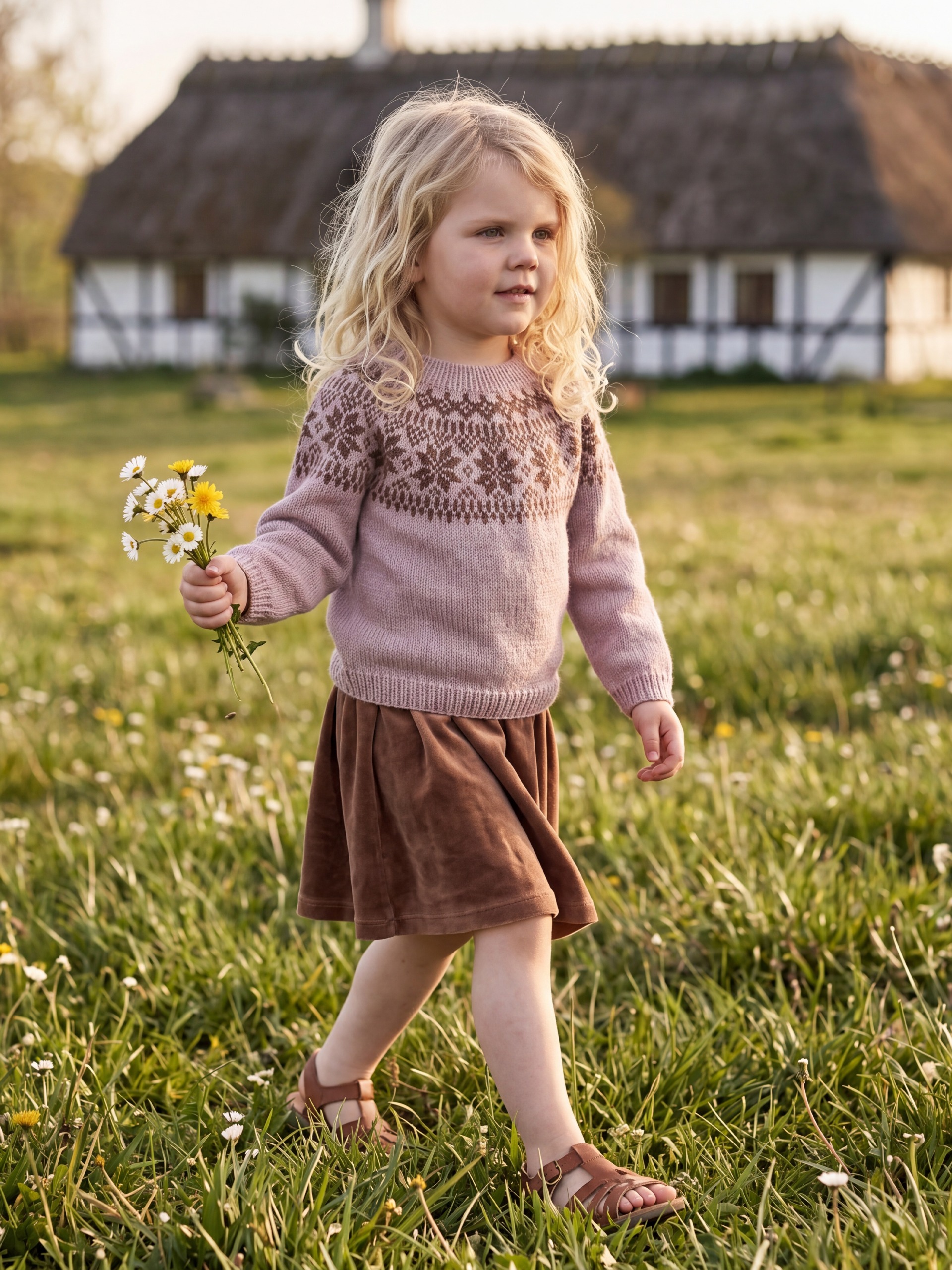 621MS-03b Chunky selbu genser mini