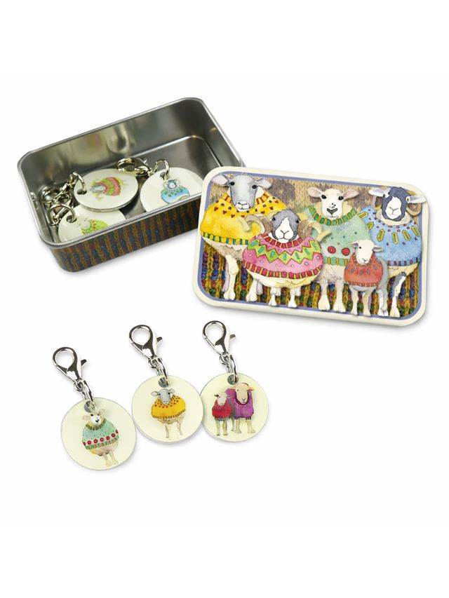 Maskemarkører m/tinnboks - Sauer med genser