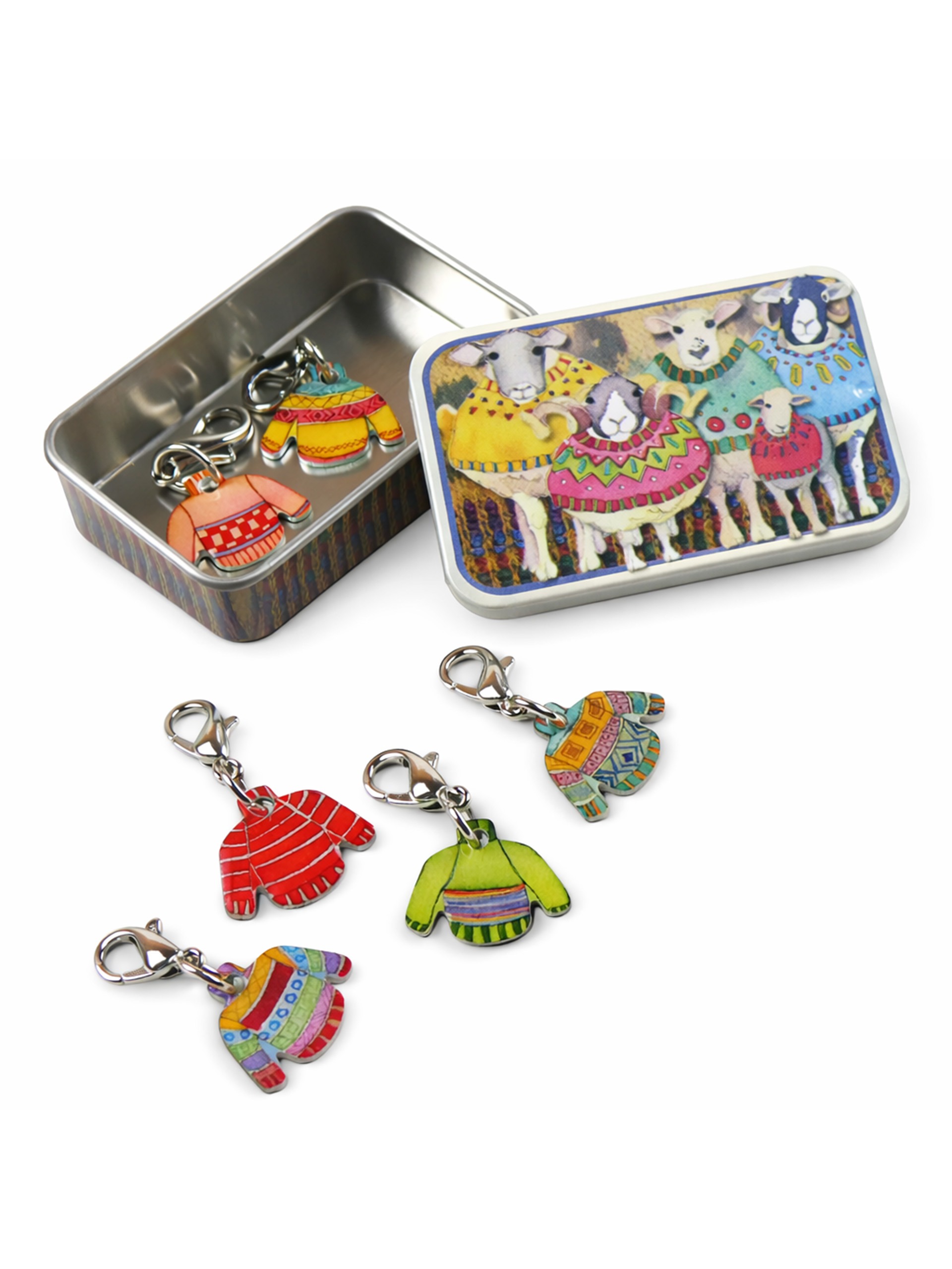 Maskemarkører m/tinnboks - Strikkede gensere