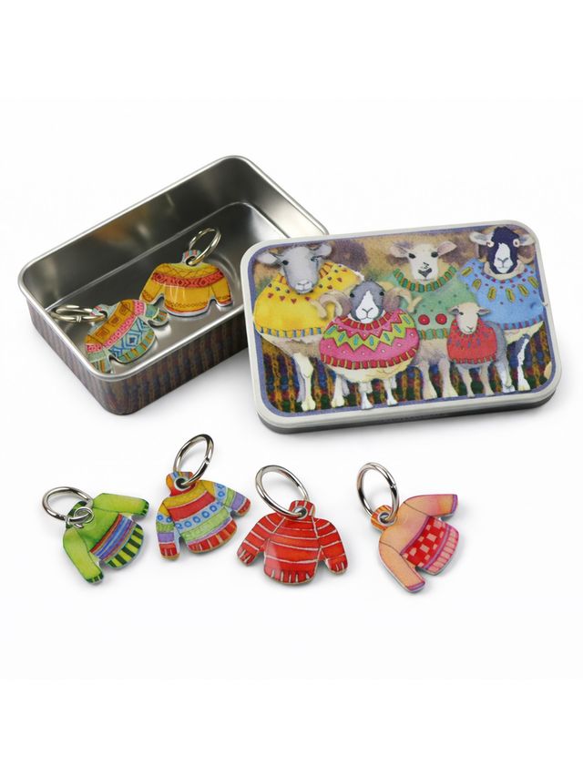 Maskemarkører m/tinnboks - Strikkede gensere