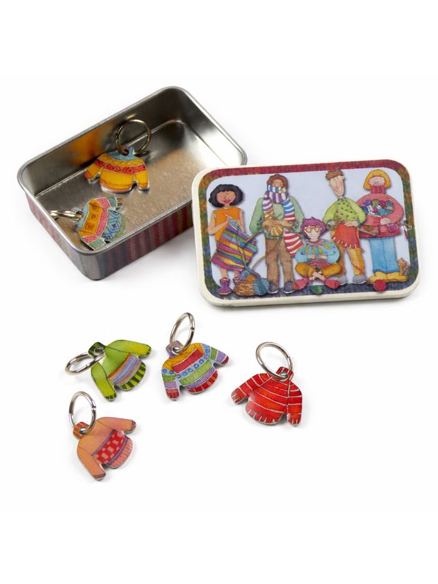 Maskemarkører m/tinnboks - Strikkede gensere