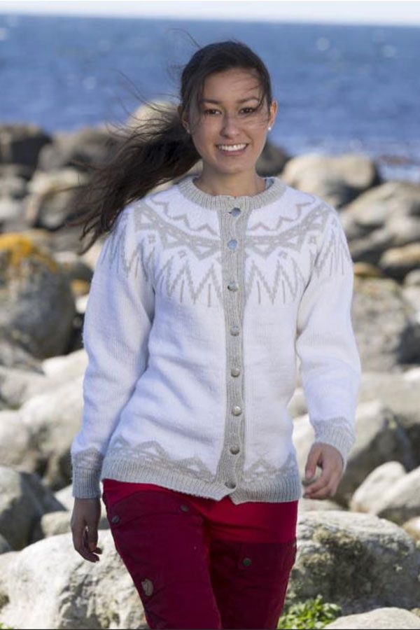 1708-9 Herla kofte hvit