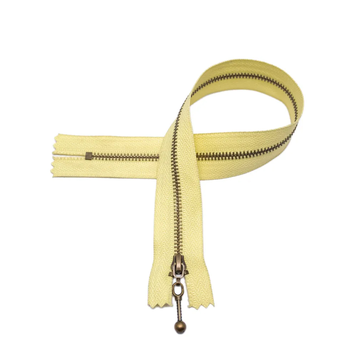 Glidelås - gul - 35cm