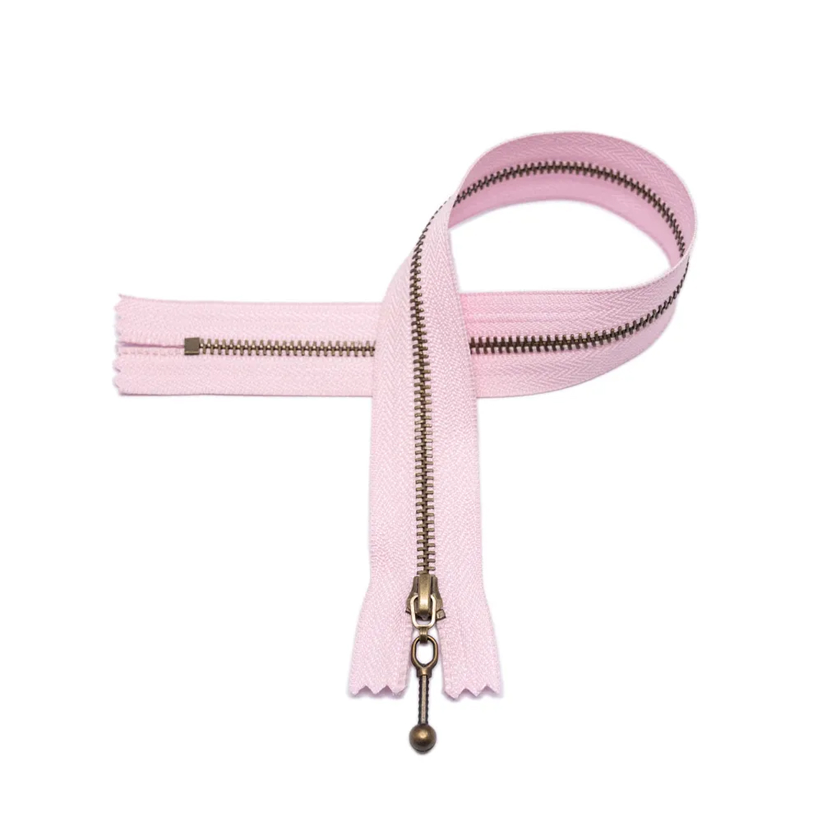 Glidelås - rosa - 35cm