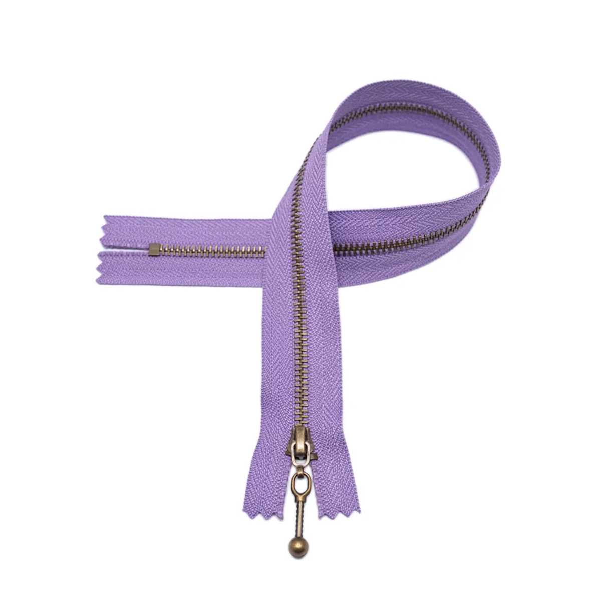 Glidelås - lilla - 25cm