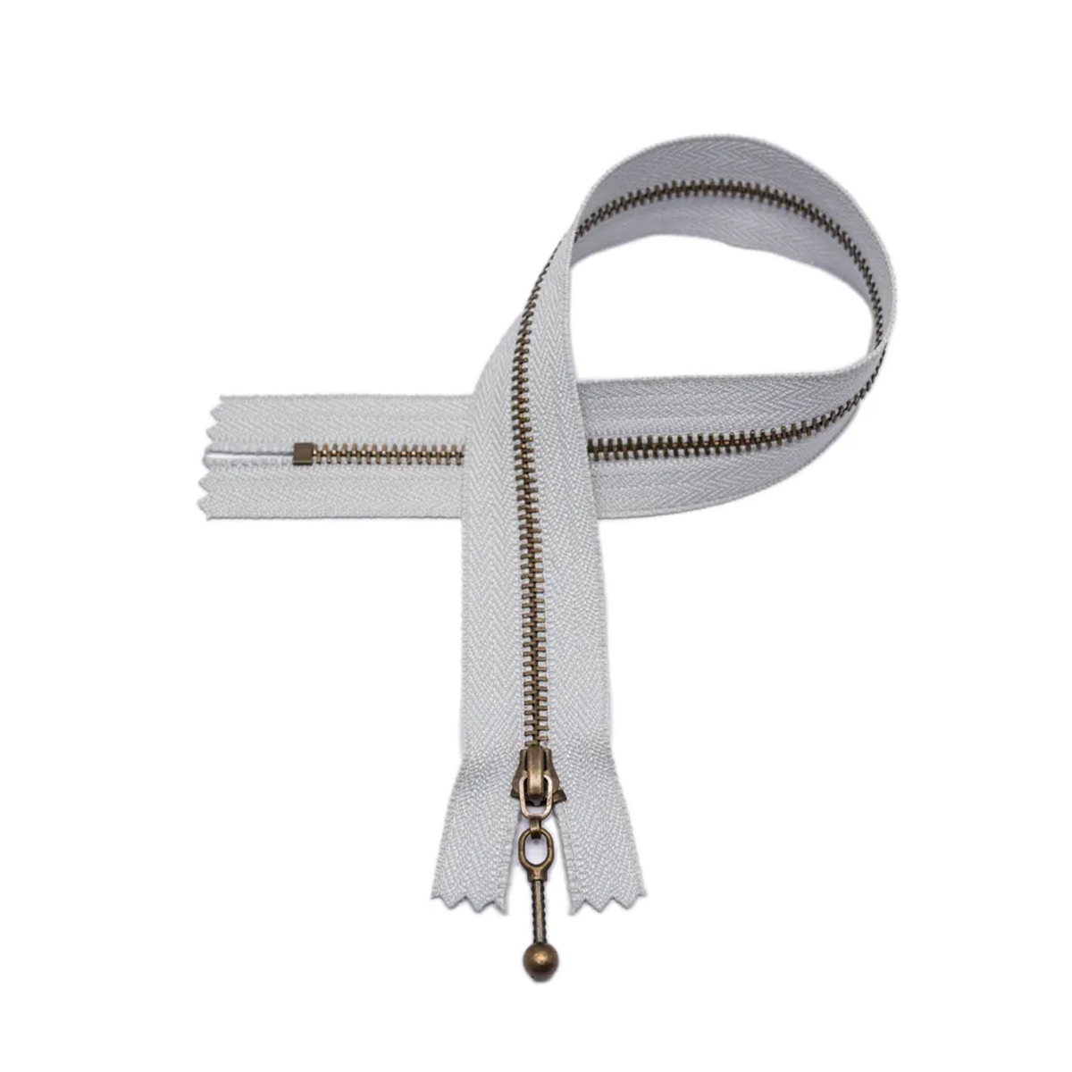 Glidelås - lysgrå - 25cm