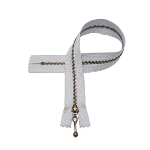 Glidelås - lysgrå - 25cm